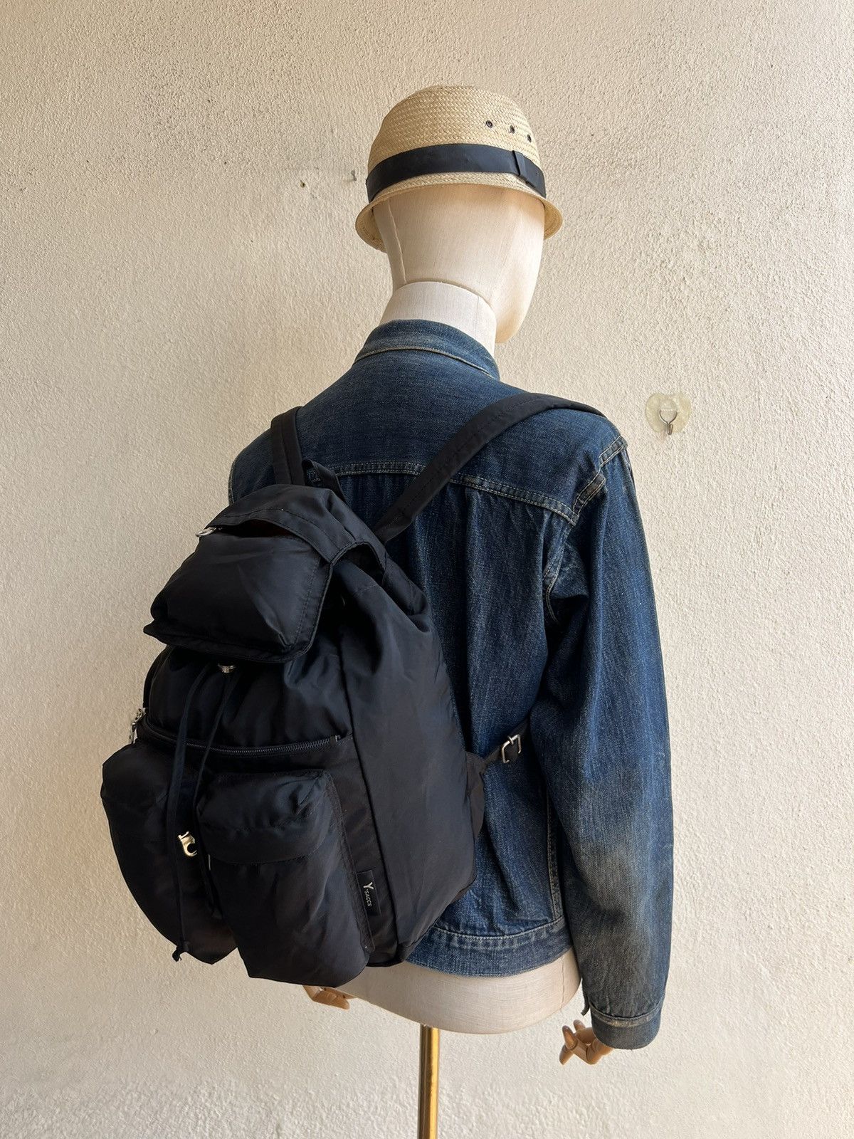 Vintage Vintage 90s Y’saccs Yohji Yamamoto Cargo Backpack Bag Size ONE SIZE - 3 Thumbnail