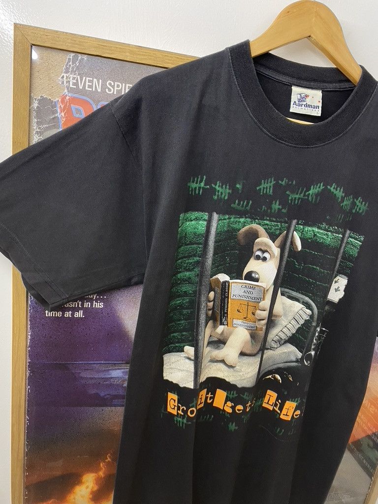 Vintage 1989 Vintage BBC Aardman Gromit Gets Life Promo T Shirt Size US L / EU 52-54 / 3 - 3 Thumbnail