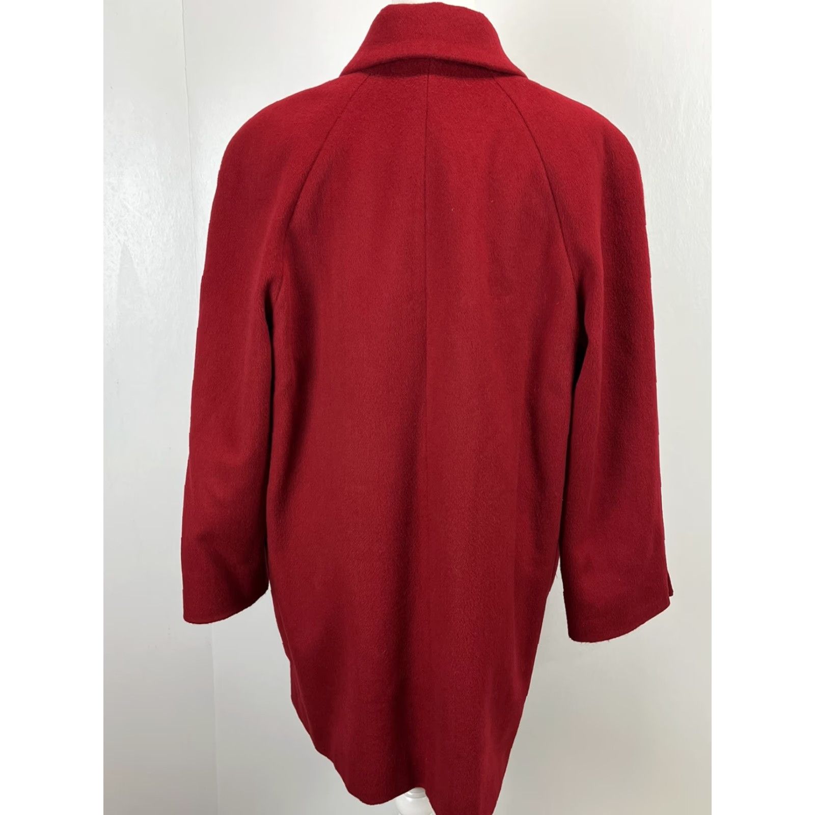 Talbots VINTAGE Talbots Wool Blend Coat Jacket Women 14 Red Oversized Pockets VGUC Mens/Womens Size XL / US 12-14 / IT 48-50 - 3 Thumbnail