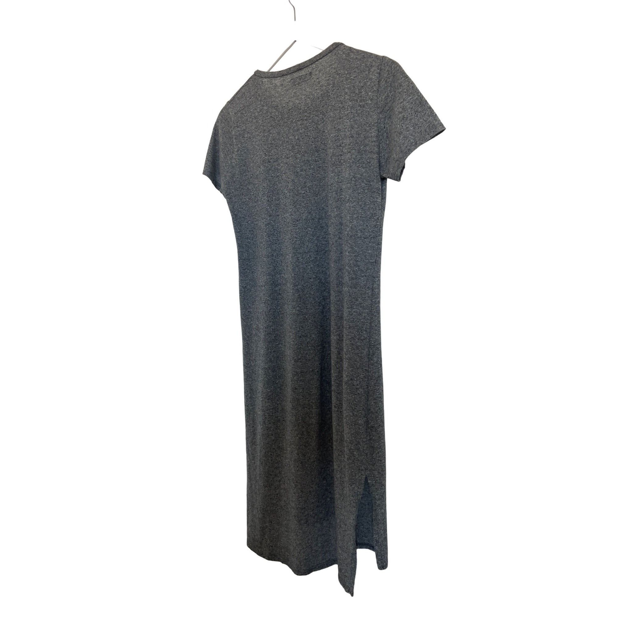REVOLVE Michael Lauren Augustus Heather Grey Side Slit Midi Dress Size XS / US 0-2 / IT 36-38 - 6 Thumbnail
