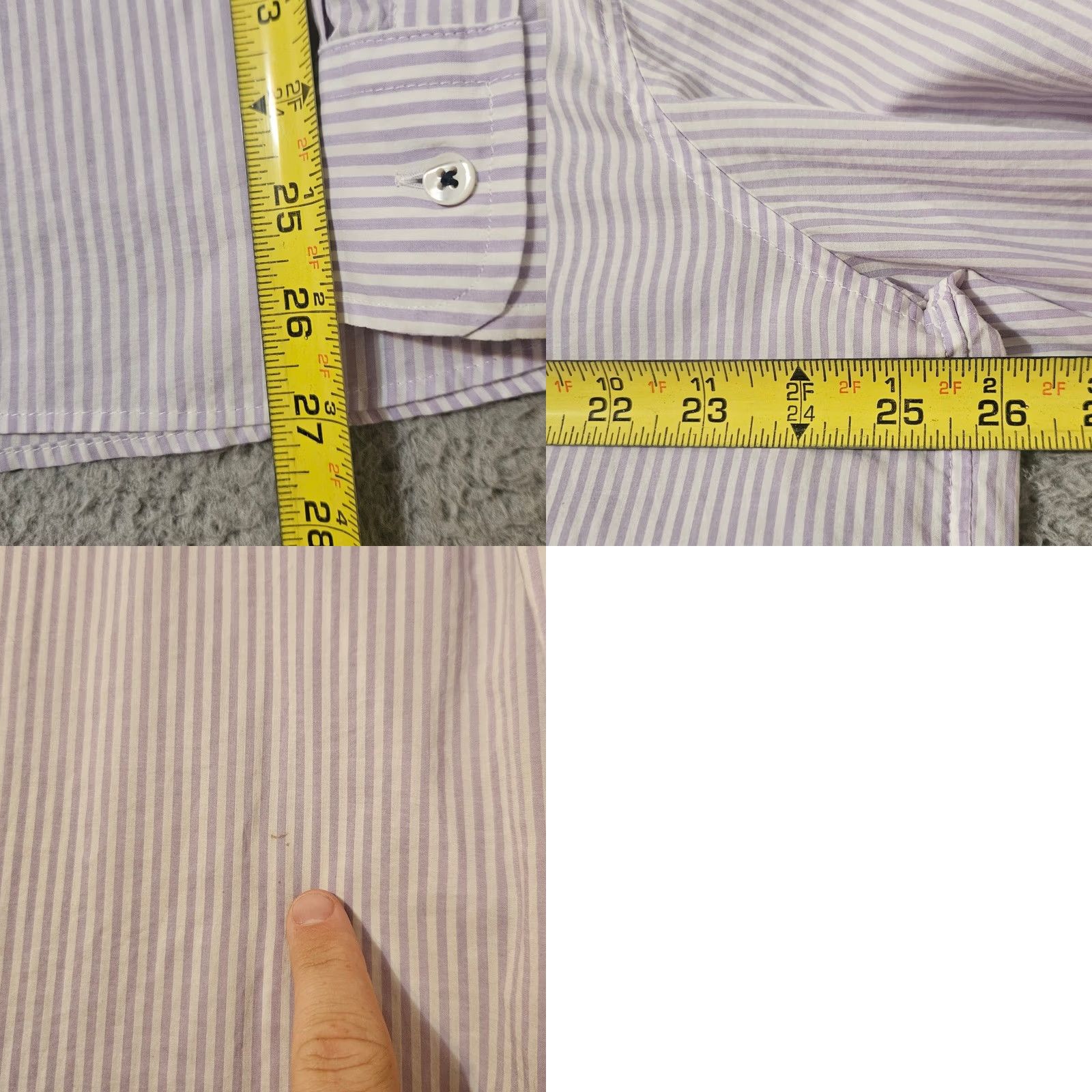 Vineyard Vines Vineyard Vines Shirt Mens XL Striped Silk Blend Soft Lightweight Button Front Size US XL / EU 56 / 4 - 8 Thumbnail