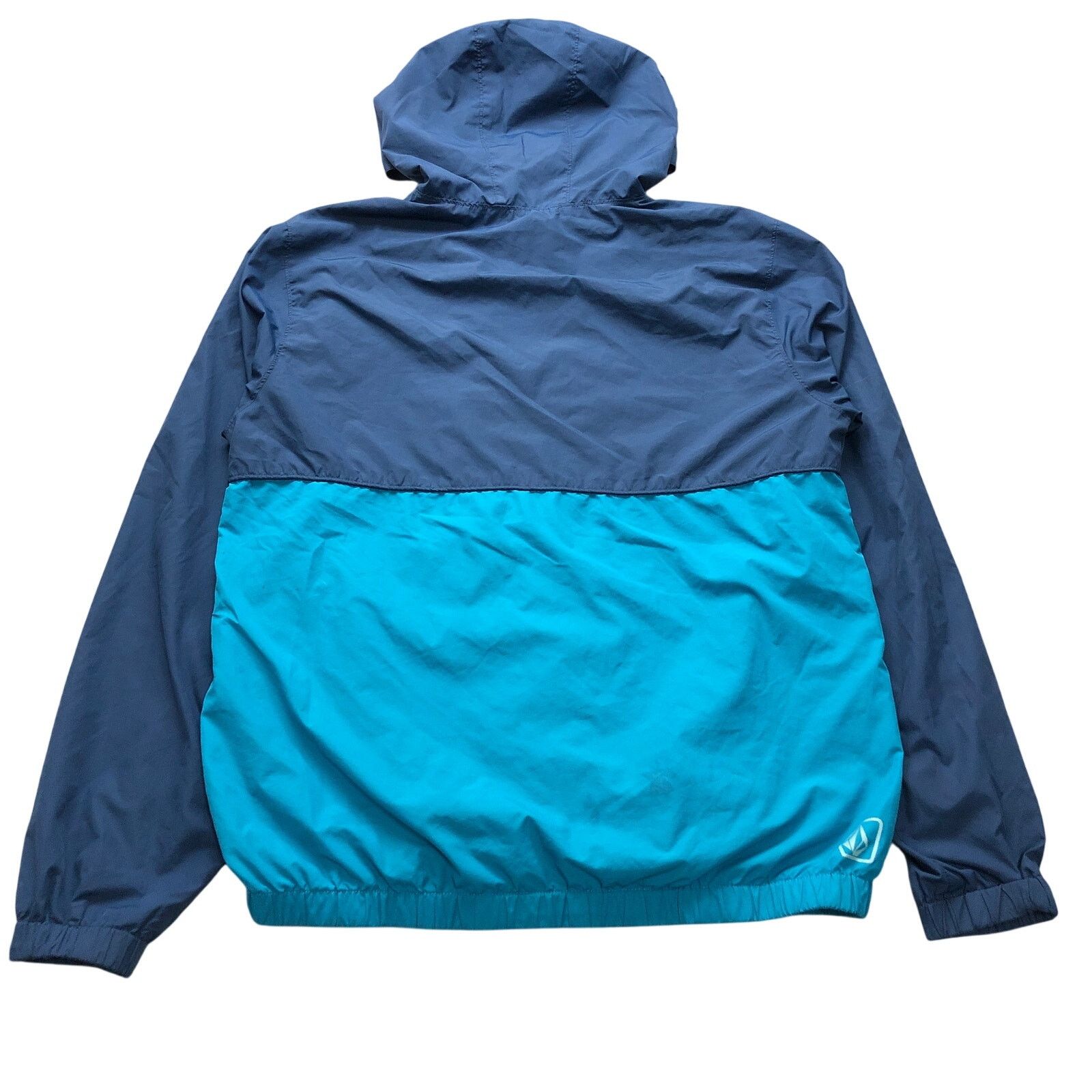 Volcom Volcom Mesh Lined Windbreaker Jacket Hoodie Men L Teal Blue Size US L / EU 52-54 / 3 - 2 Thumbnail