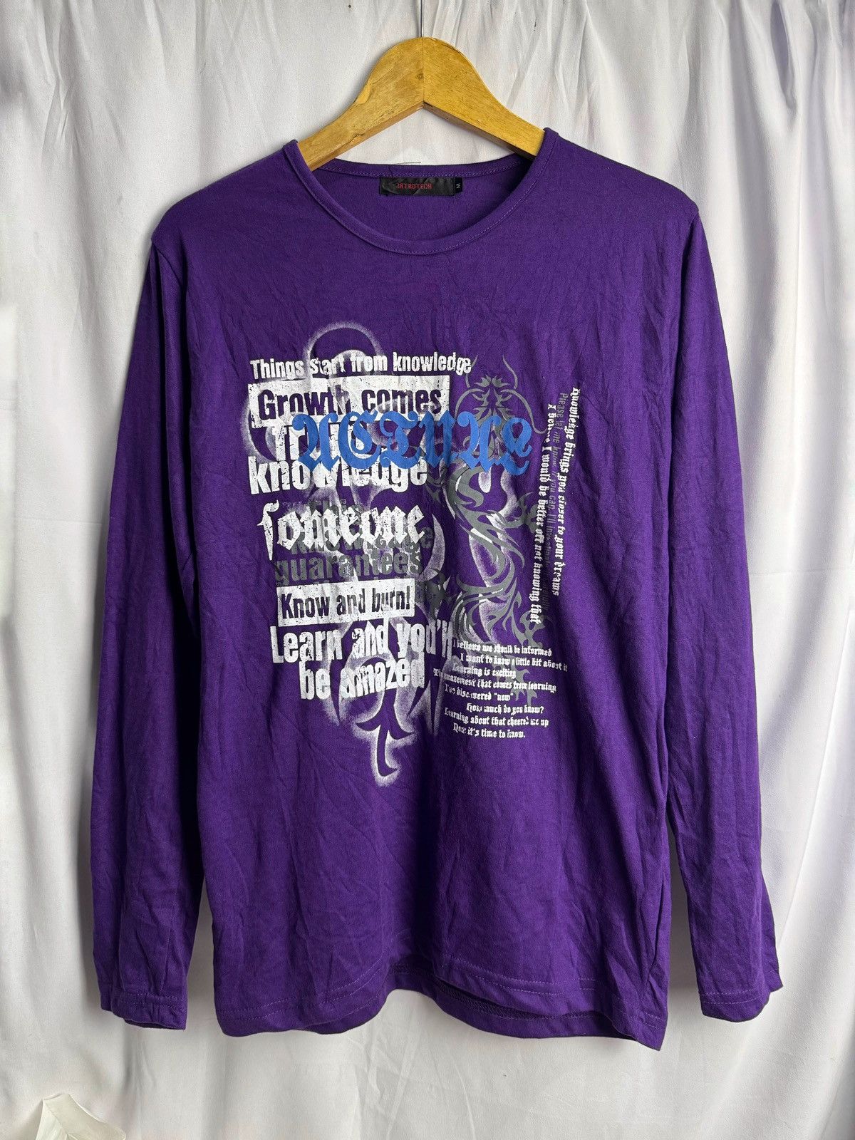 20471120 Tribal Poem Introtech Japanese Long Sleeve Purple 💜 Size US M / EU 48-50 / 2 - 1 Thumbnail