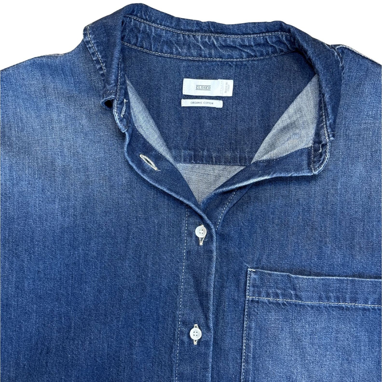 CLOSED CLOSED Mira Denim Jean Oversized Shirt Top EUC $365 S Size S / US 4 / IT 40 - 3 Thumbnail