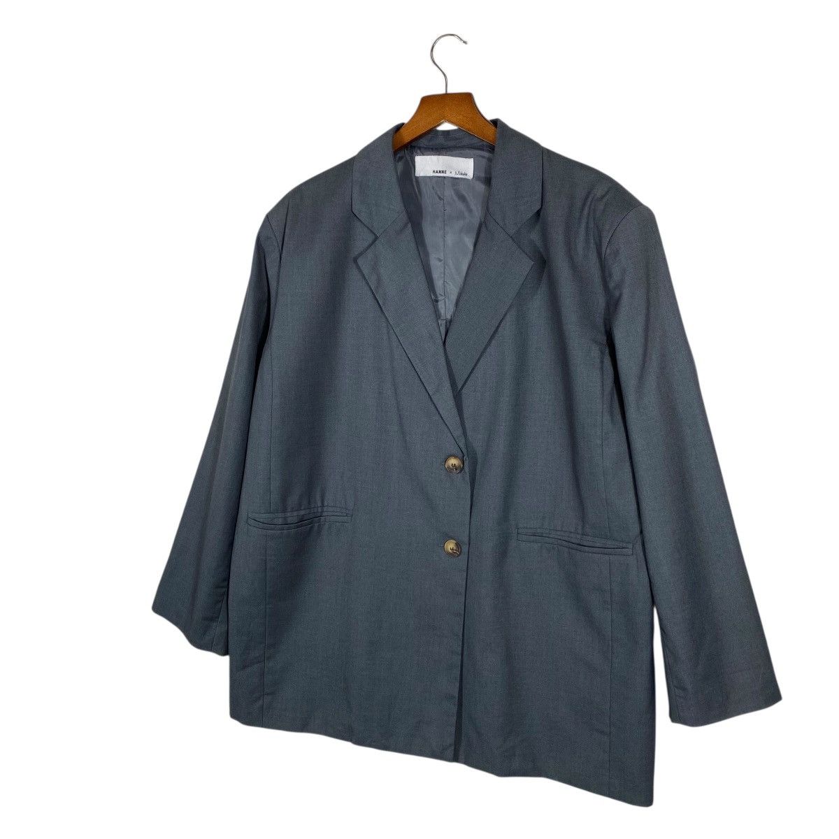 Japanese Brand Hanne X Mikako Blazer Oversize Grey Colour (Fit L) Size L / US 10 / IT 46 - 4 Thumbnail
