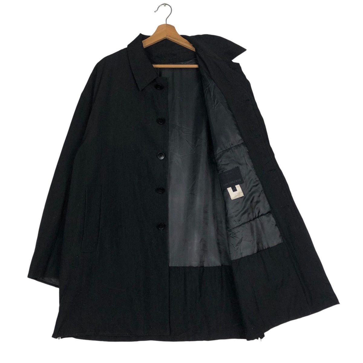 Vintage 📌Vintage Chore Work Jacket Rich Black Biker Made in Italy Size US M / EU 48-50 / 2 - 12 Thumbnail