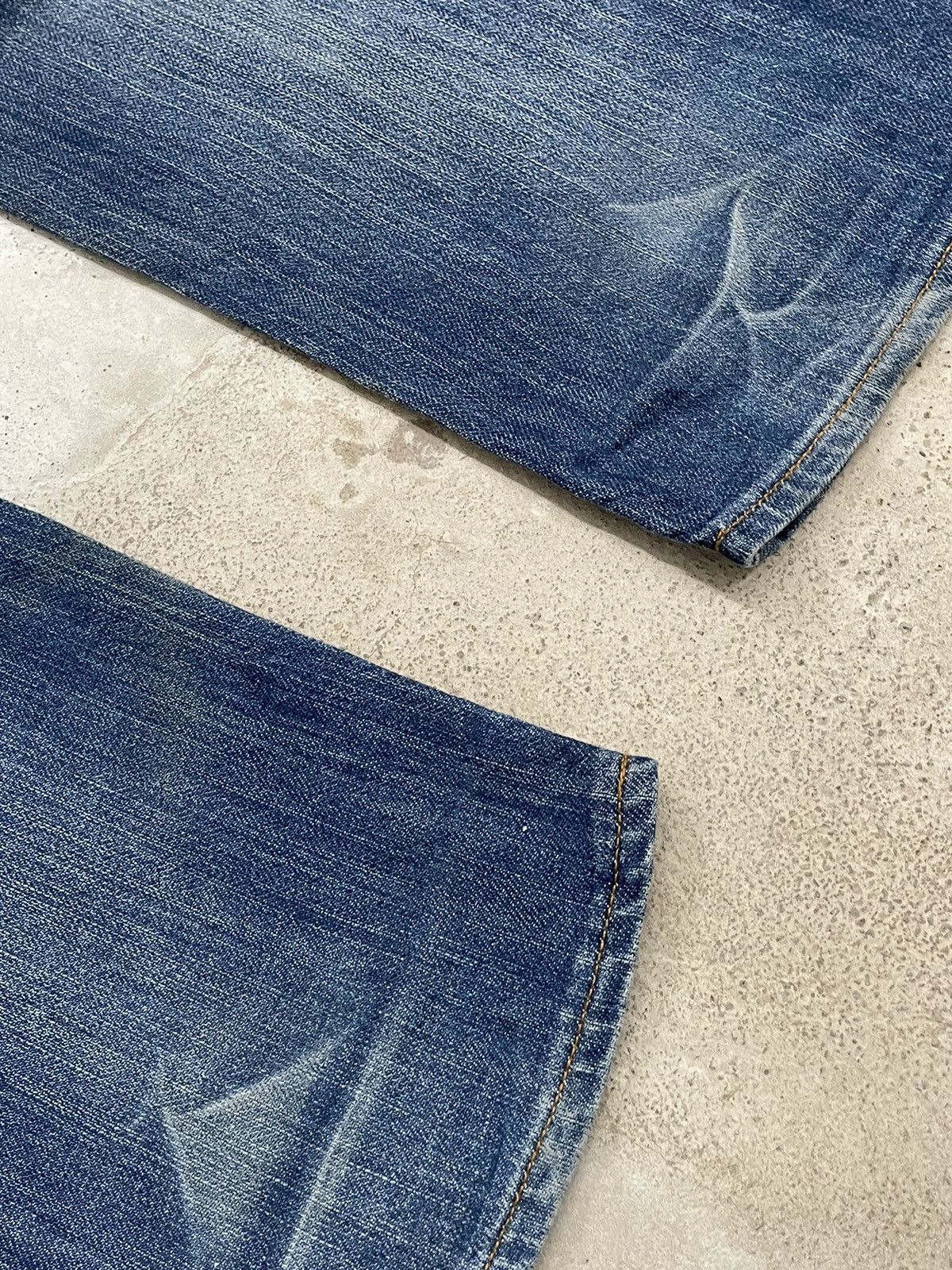NANO universe × Number (N)ine Nano Universe Serge Denime Whiskering Denim Pants (AB24) Size US 33 - 16 Thumbnail