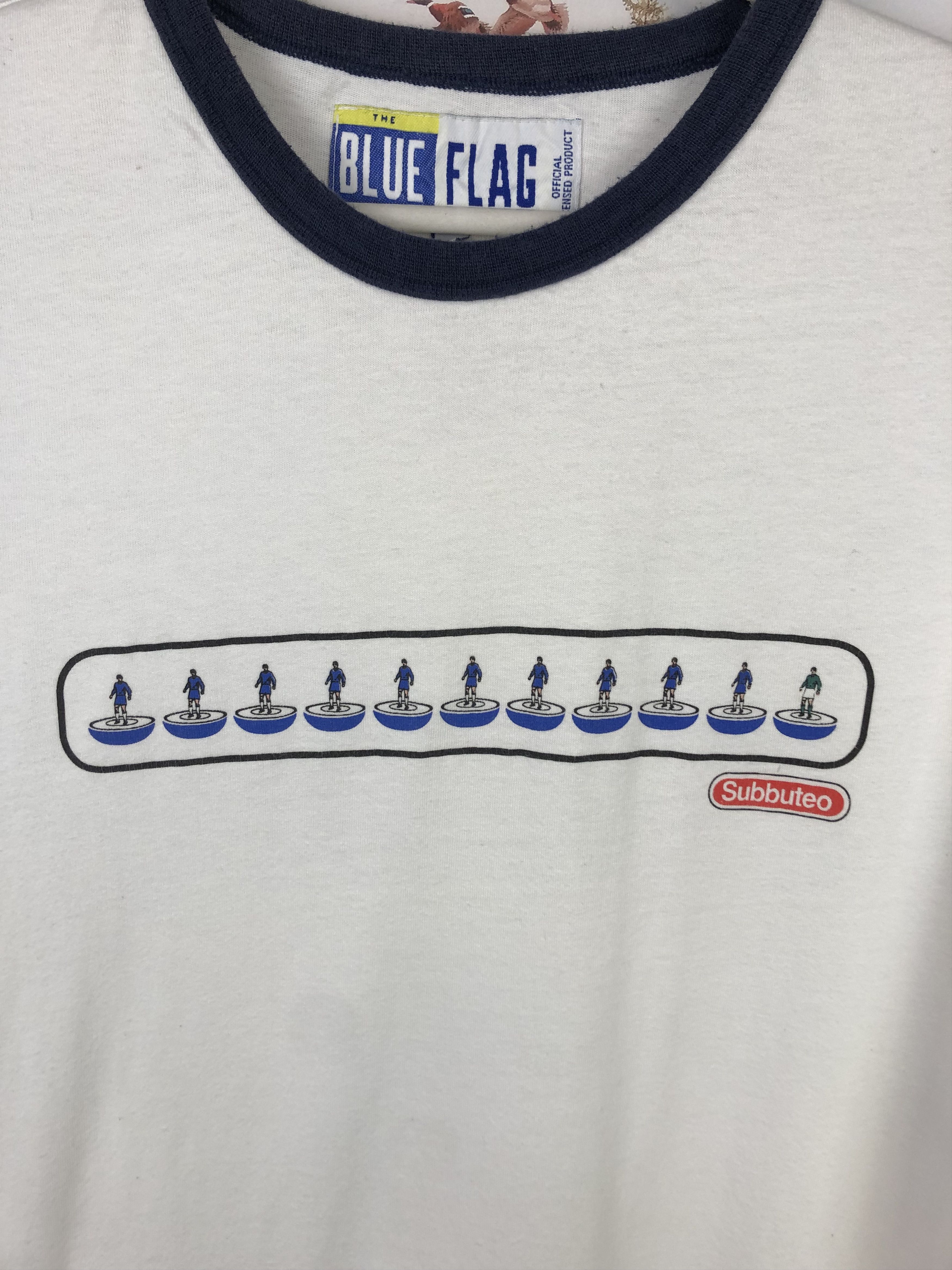 Vintage Vintage Blue Flag Chelsea Football Shirt Soccer Tee Hype Size US L / EU 52-54 / 3 - 4 Thumbnail