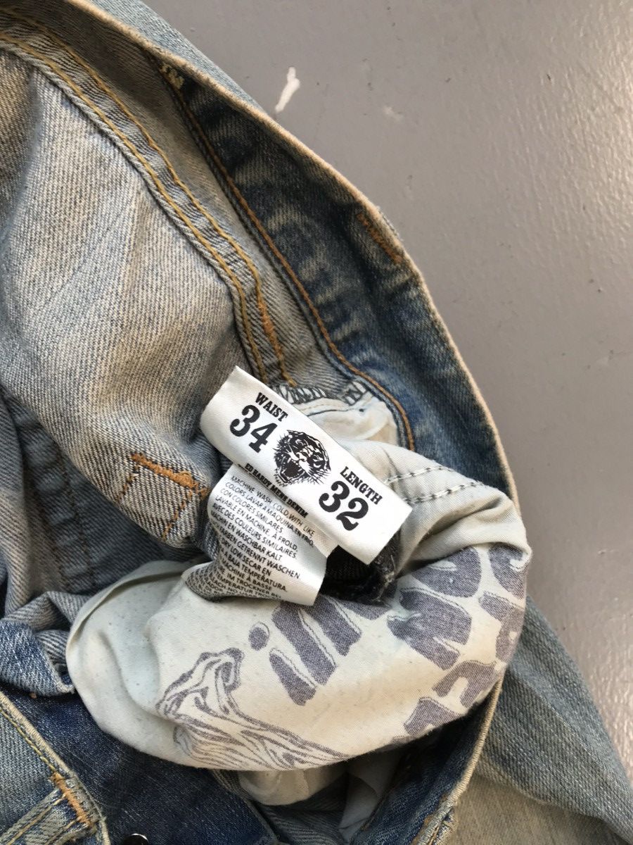Christian Audigier × Ed Hardy × Vintage Vintage Edhardy SpellOut printed snake 🐍 embroidered denim Size US 36 / EU 52 - 6 Thumbnail