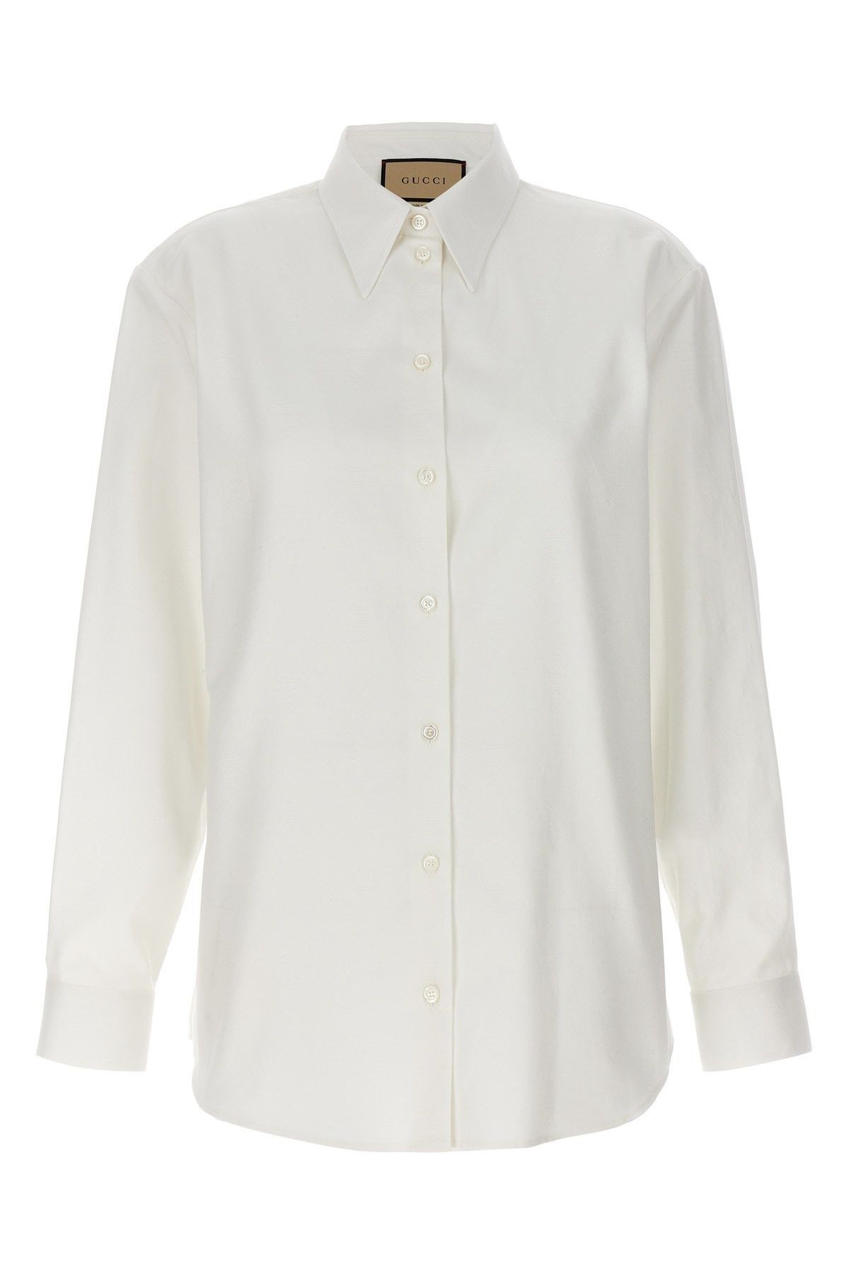 image of Gucci Oxford Shirt in White, Women's (Size XL)