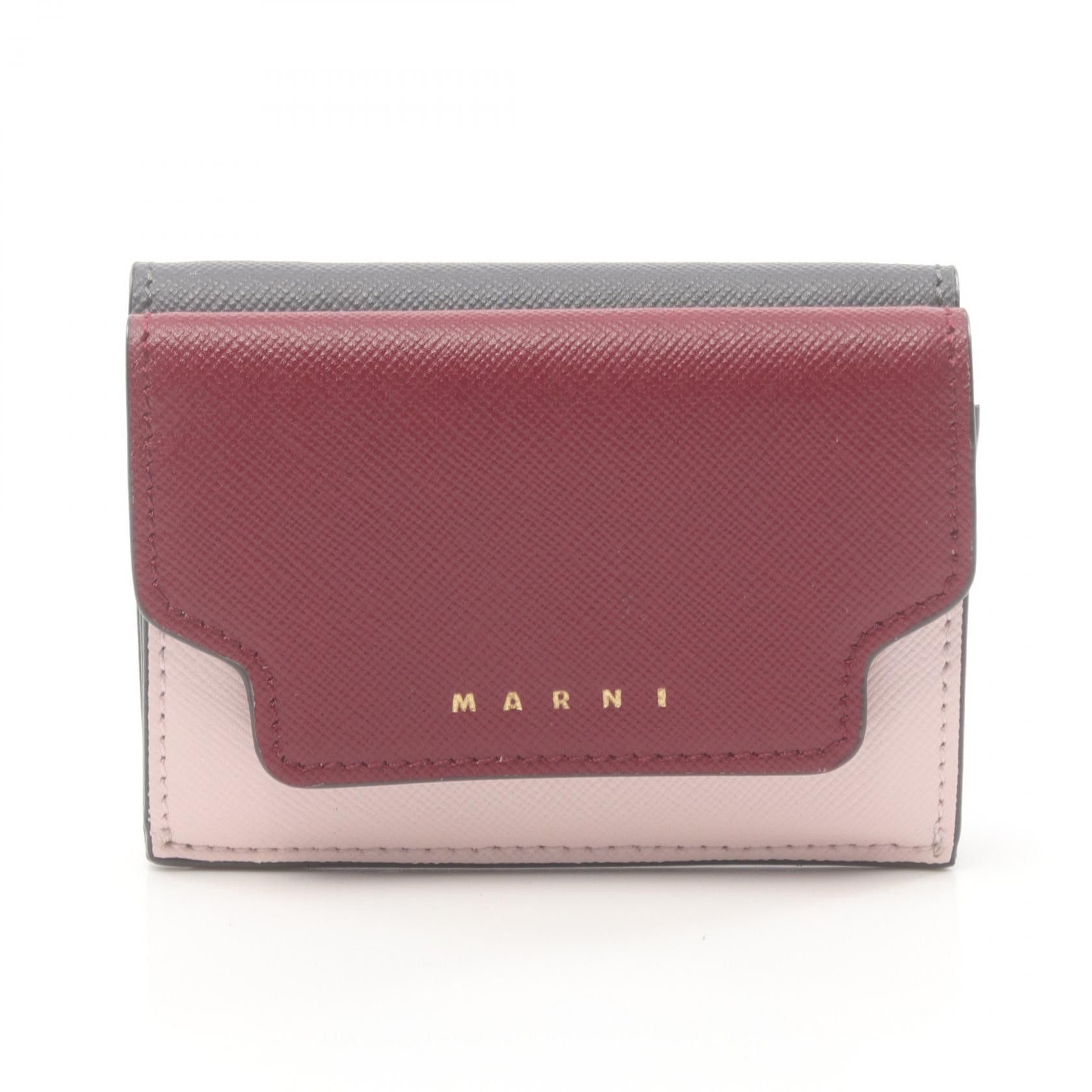 Marni Marni Leather Trifold Wallet Leather Short Wallet PFMOW02U23 in Great Condition Size ONE SIZE - 1 Thumbnail