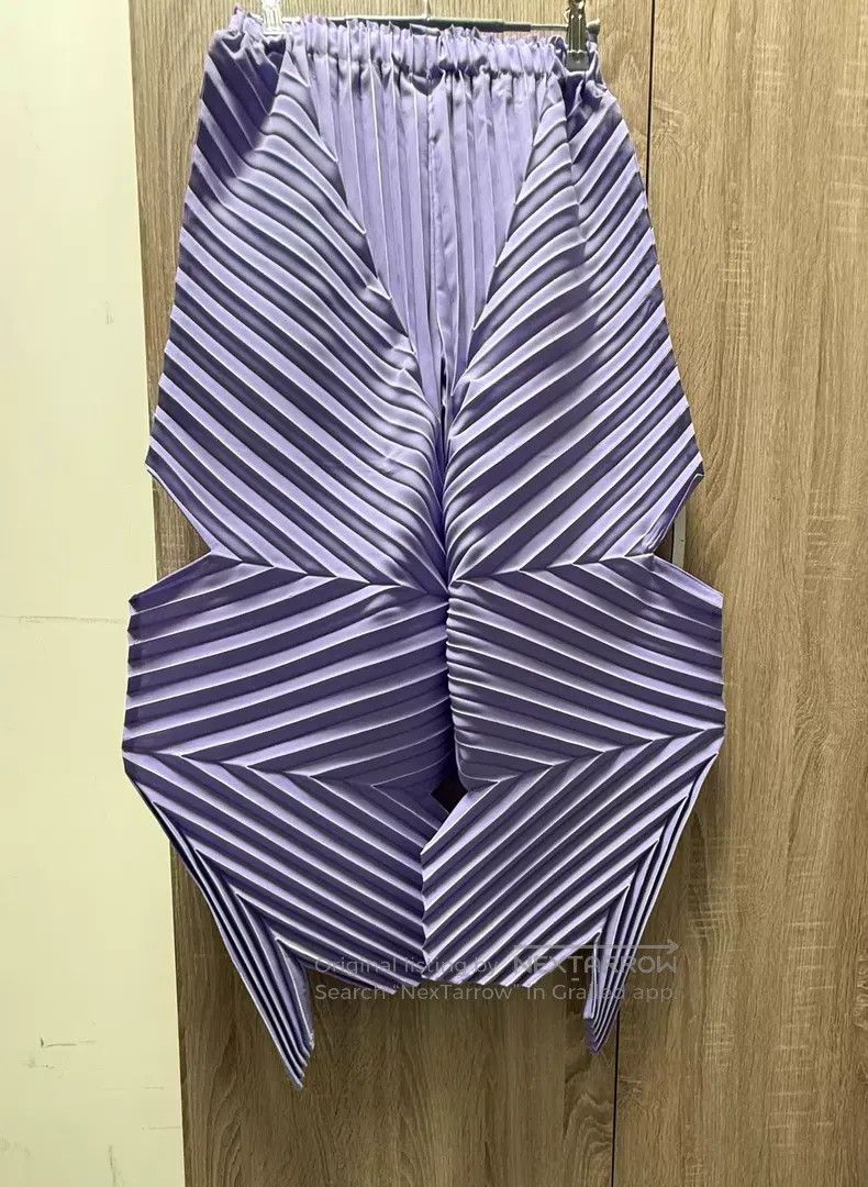 Issey Miyake Issey Miyake size:1 Styling Pants Purple Size 22" - 5 Thumbnail