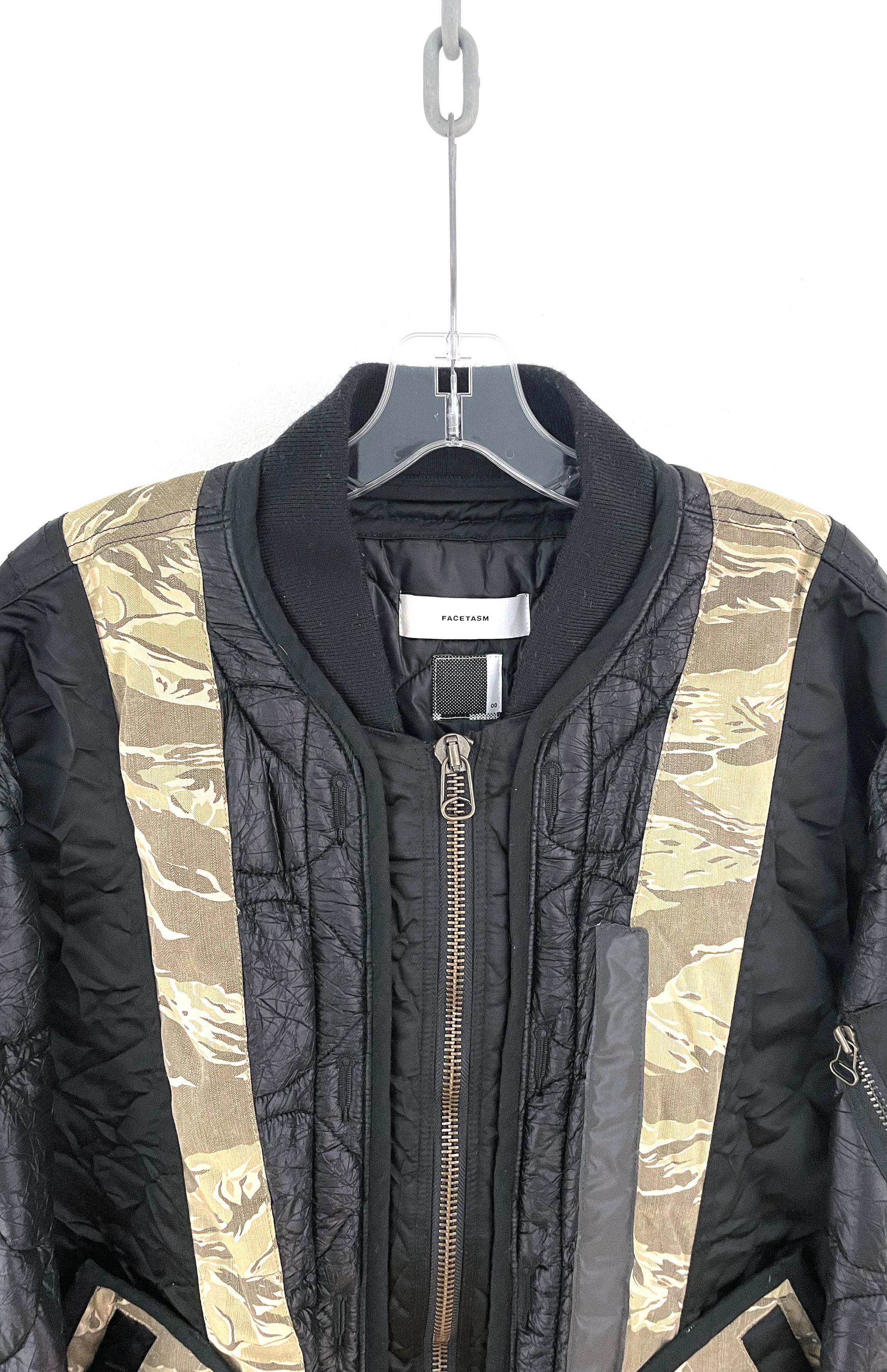 Facetasm AW18 Camo Quilted Bomber Jacket Size US XL / EU 56 / 4 - 4 Thumbnail