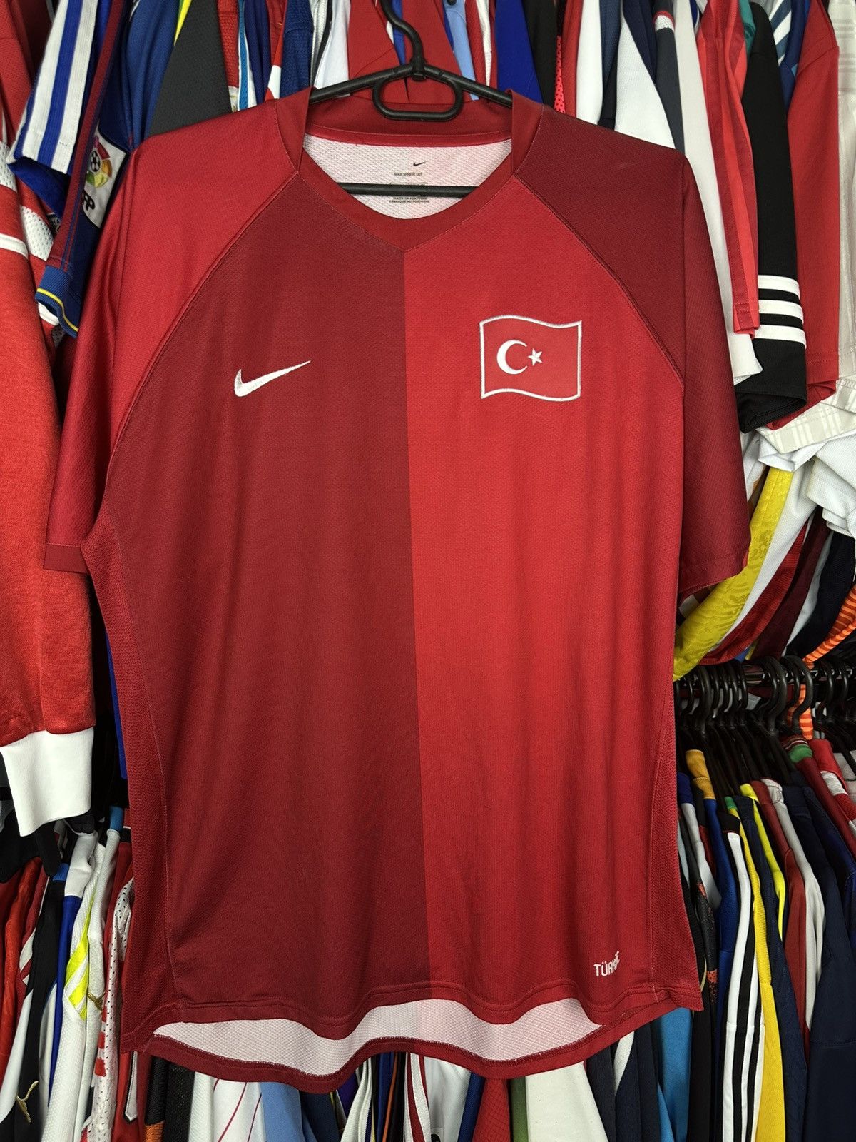 Nike × Vintage NIKE TURKEY 2006 2008 HOME FOOTBALL SHIRT SOCCER JERSEY sz L Size US L / EU 52-54 / 3 - 1 Thumbnail