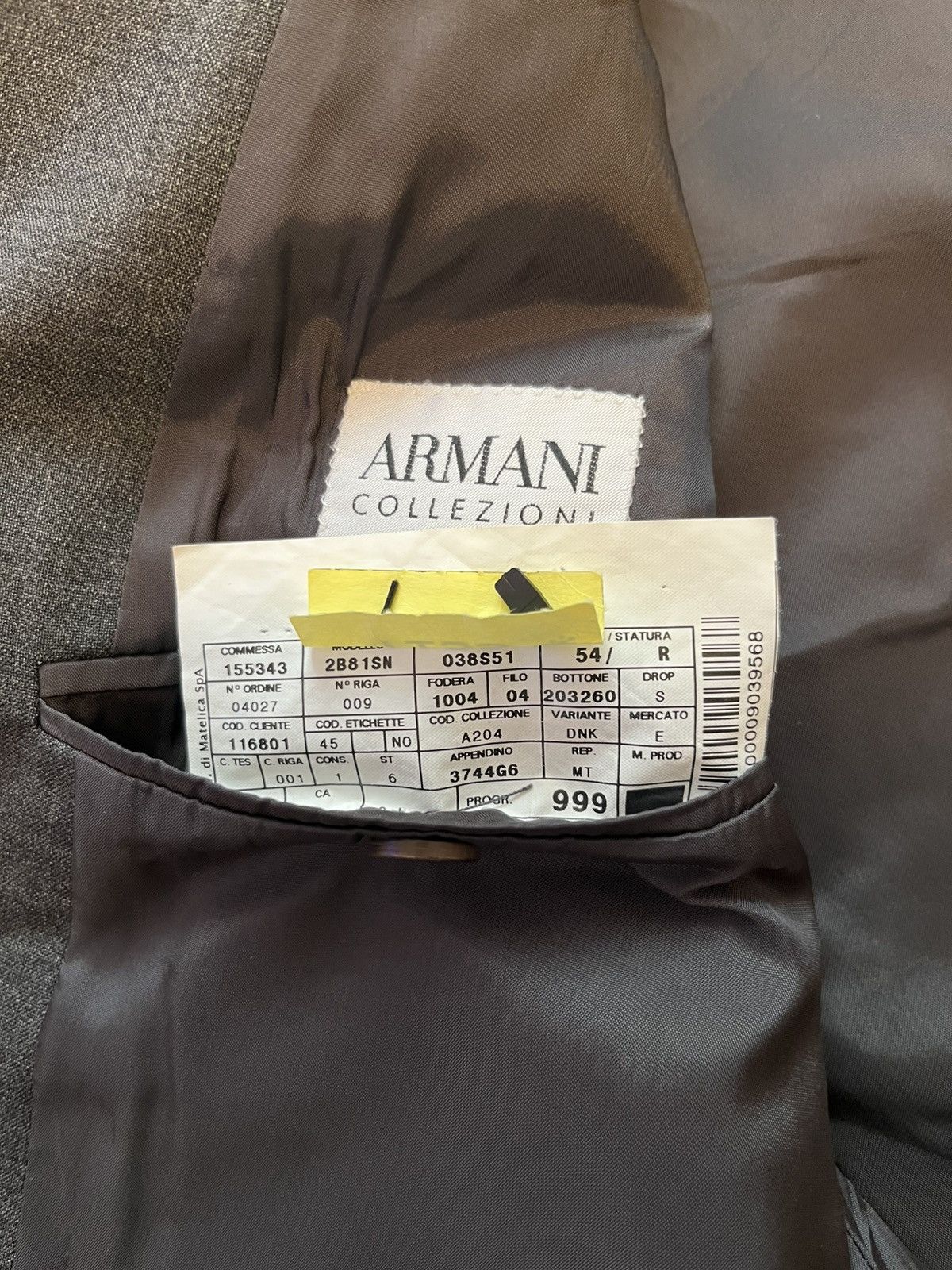 Armani × Armani Collezioni Armani Grey Blazer Size 54R - 8 Thumbnail