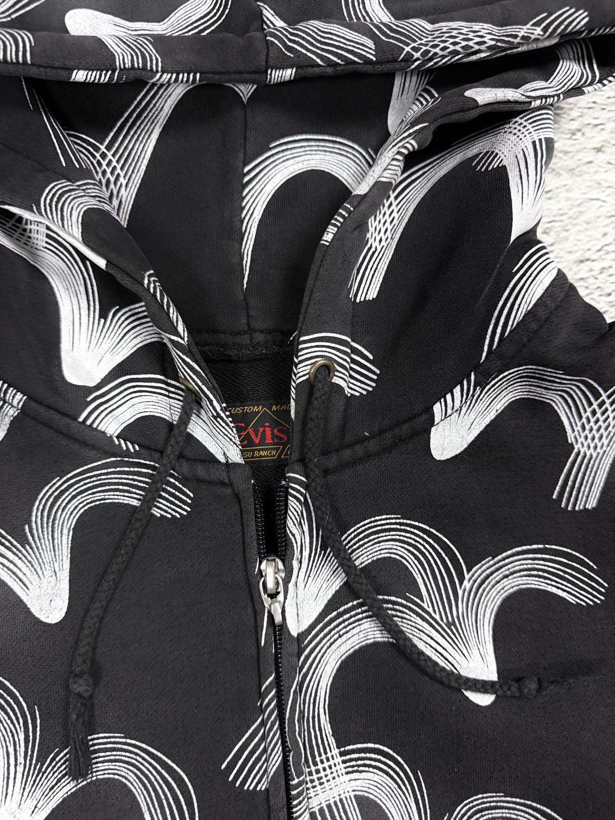 Evisu Evisu zip hoodie black vintage big logo monogra seagulls Y2K Size US XL / EU 56 / 4 - 2 Thumbnail