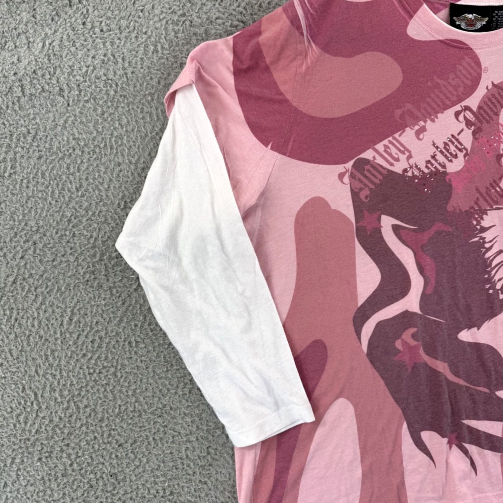 Harley Davidson Harley Davidson Shirt Womens 2W Pink Women Screaming Eagle Long Sleeve Motorcycle USA Size XS / US 0-2 / IT 36-38 - 4 Thumbnail