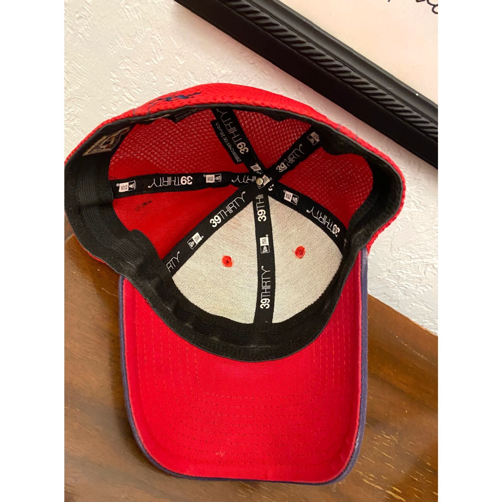 New Era New Era 39Thirty Chicago White Sox MLB Ball Cap Hat Fitted S/M Baseball Cap Mens Red White Blue Size ONE SIZE - 3 Thumbnail