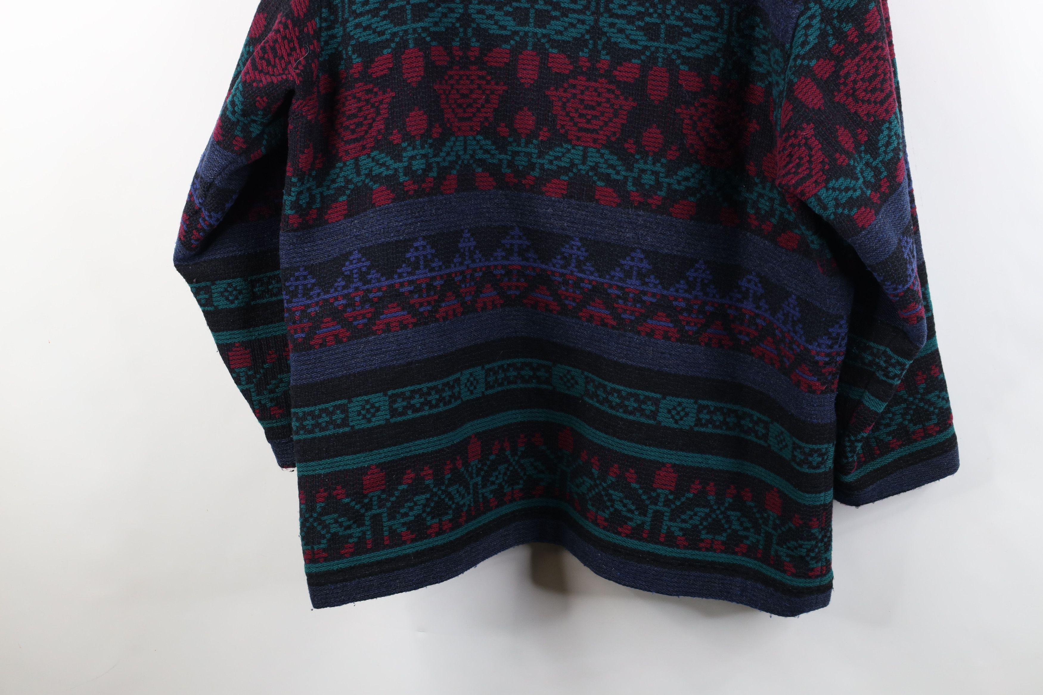 Woolrich Woolen Mills Vintage 90s Woolrich Southwestern Flower Hooded Jacket USA Size XL / US 12-14 / IT 48-50 - 15 Thumbnail
