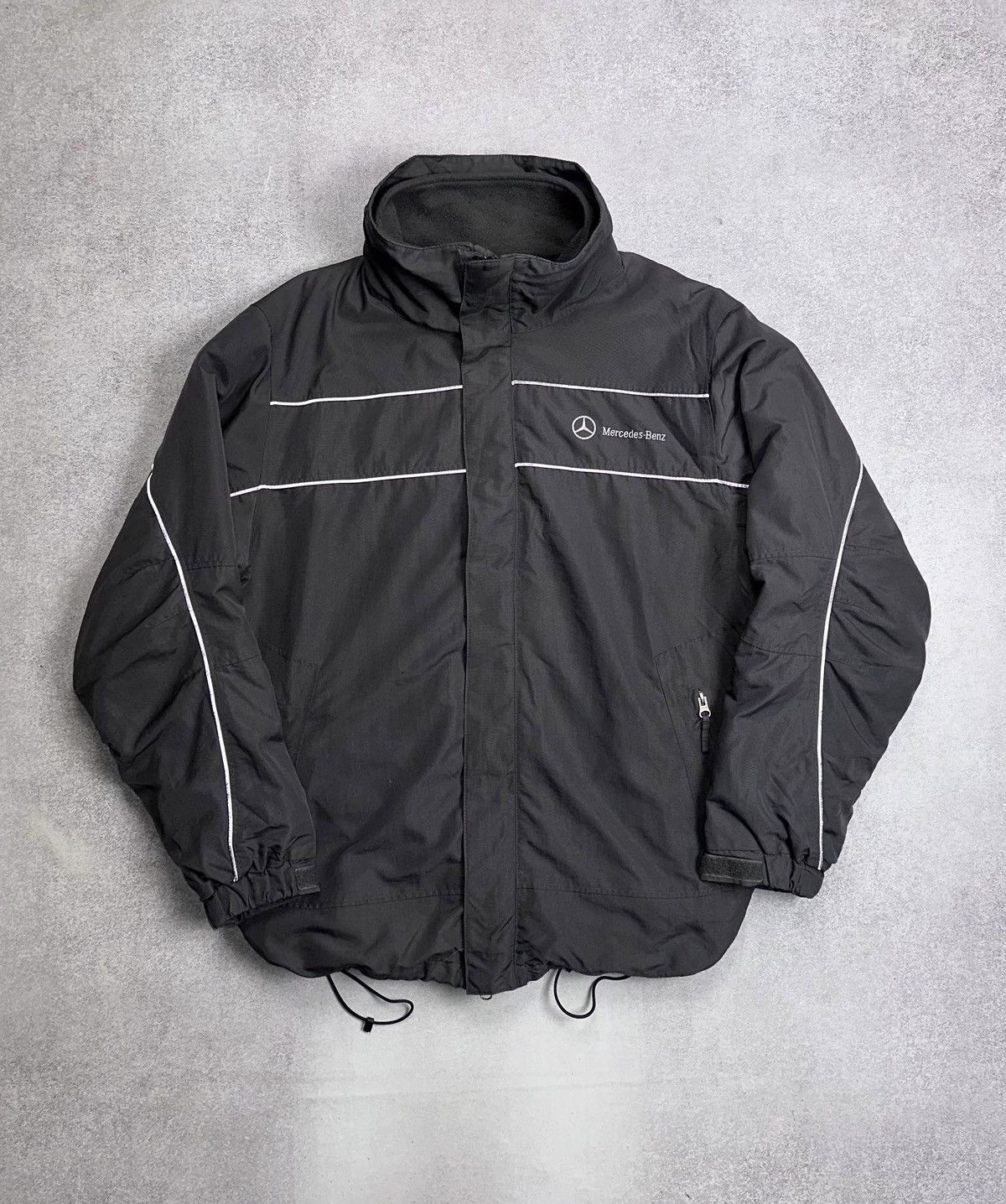Mercedes-Benz Vintage 2in1 Mercedes Benz Retro Nylon Jacket + Sherpa M Size US M / EU 48-50 / 2 - 1 Thumbnail