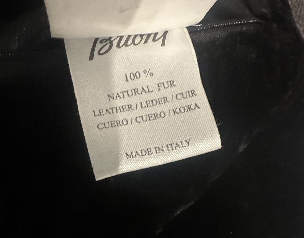 Brioni Brioni Leather Bomber Jacket with Fur Size US XXL / EU 58 / 5 - 5 Thumbnail