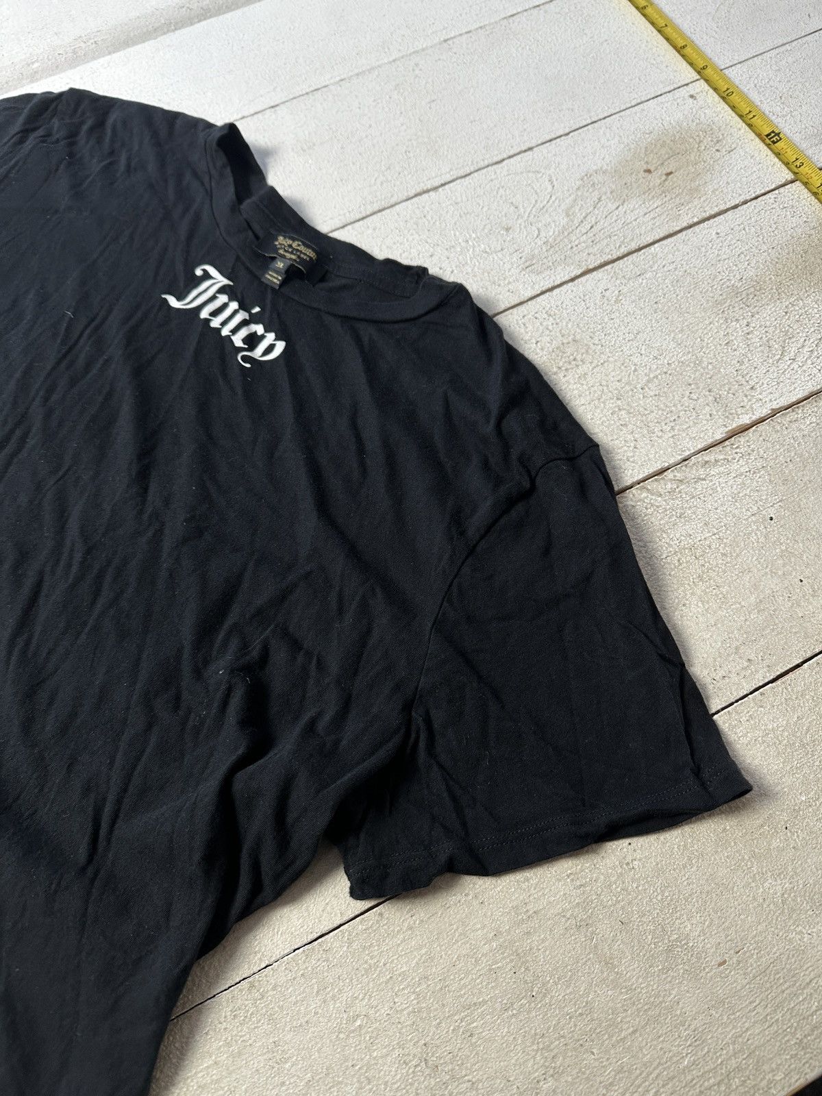Juicy Couture 🚨Vintage JUICY COUTURE avant garde black y2k goth tee Size XL / US 12-14 / IT 48-50 - 2 Thumbnail