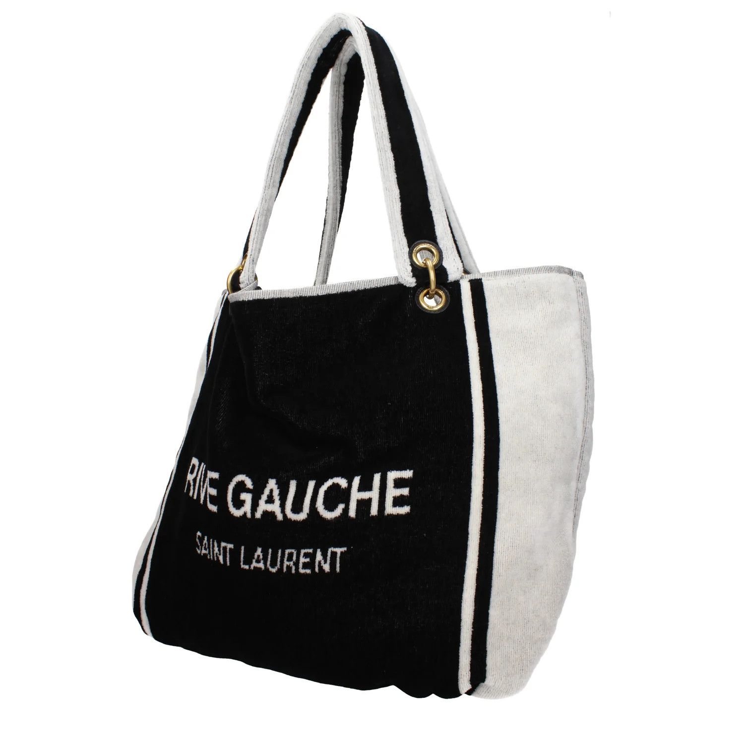 Saint Laurent Paris ob1o1e1124 Size: OS / Fabric Shoulder Bag in Black/White Size ONE SIZE - 2 Thumbnail