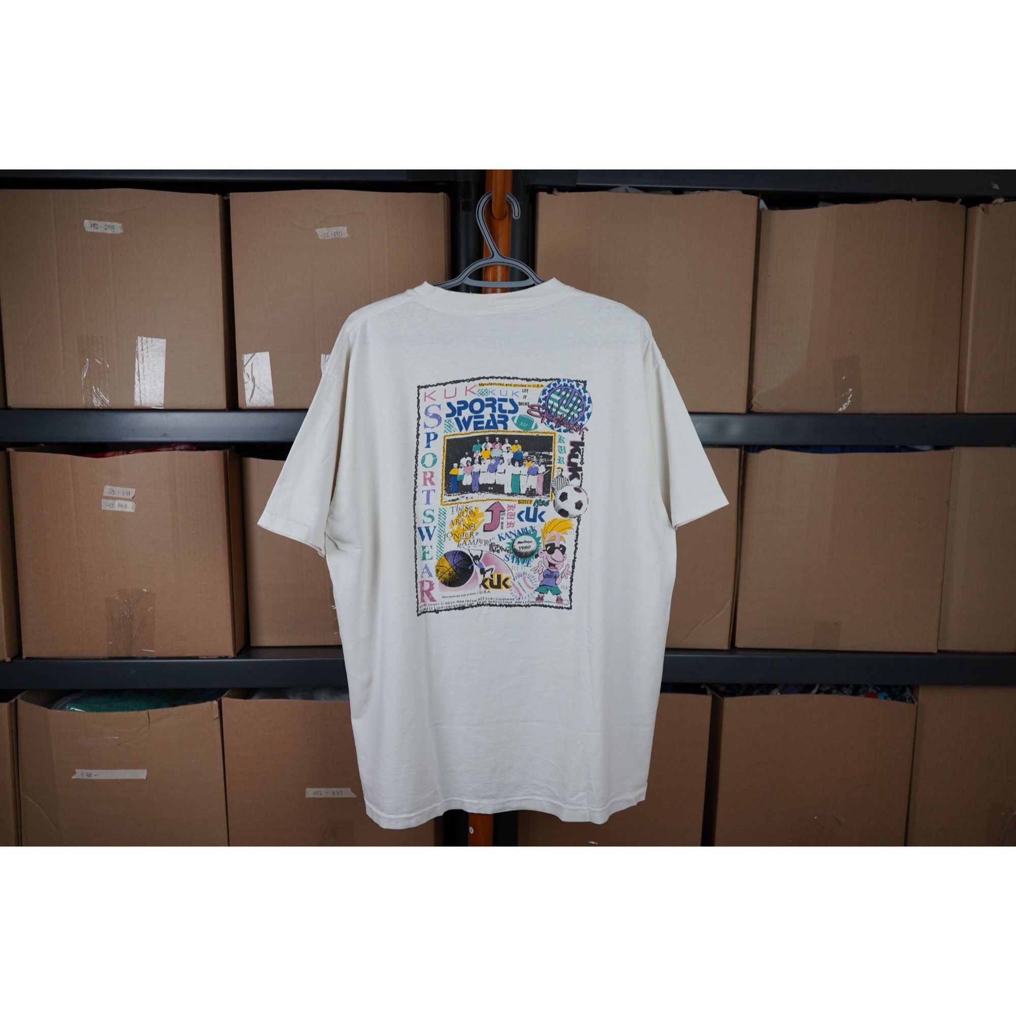 Vintage Vintage Kuk Sportswear Men's L White Tshirt #462 Size US L / EU 52-54 / 3 - 2 Thumbnail
