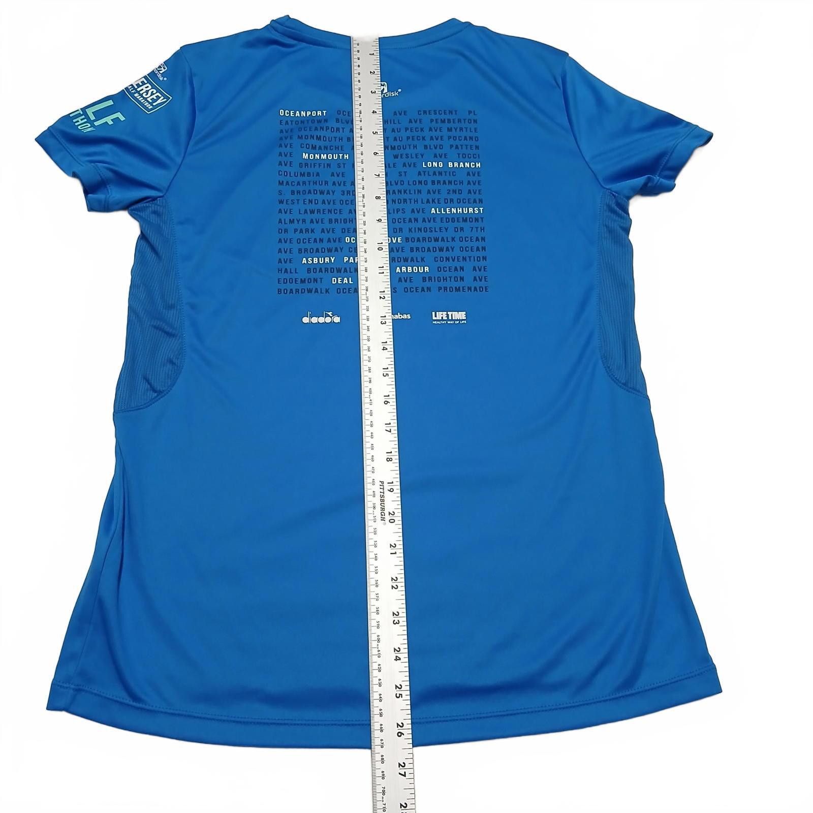 Diadora Diadora NJ Marathon Performance Tee M Blue Size ONE SIZE - 5 Thumbnail