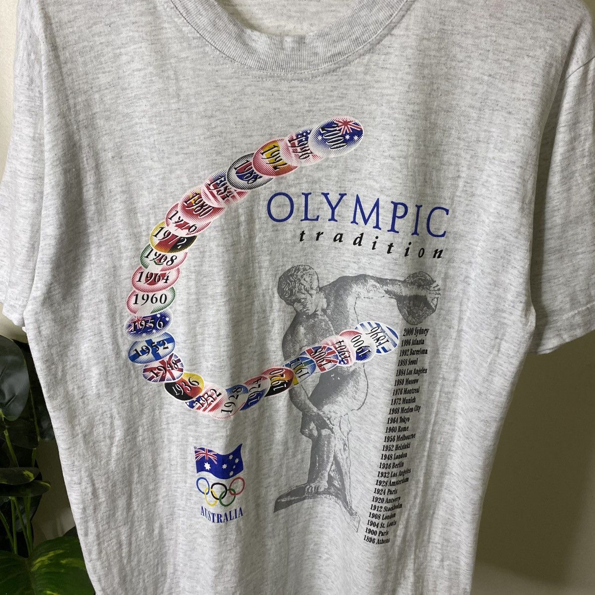 USA Olympics Vintage 2000s Australia Olympics Promo T Shirt Size US M / EU 48-50 / 2 - 2 Thumbnail