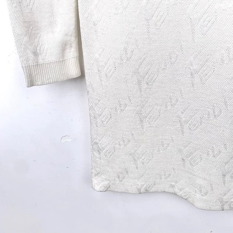 Fendi Fendi White Logo Long Sleeve Dress Size US S / EU 44-46 / 1 - 4 Thumbnail
