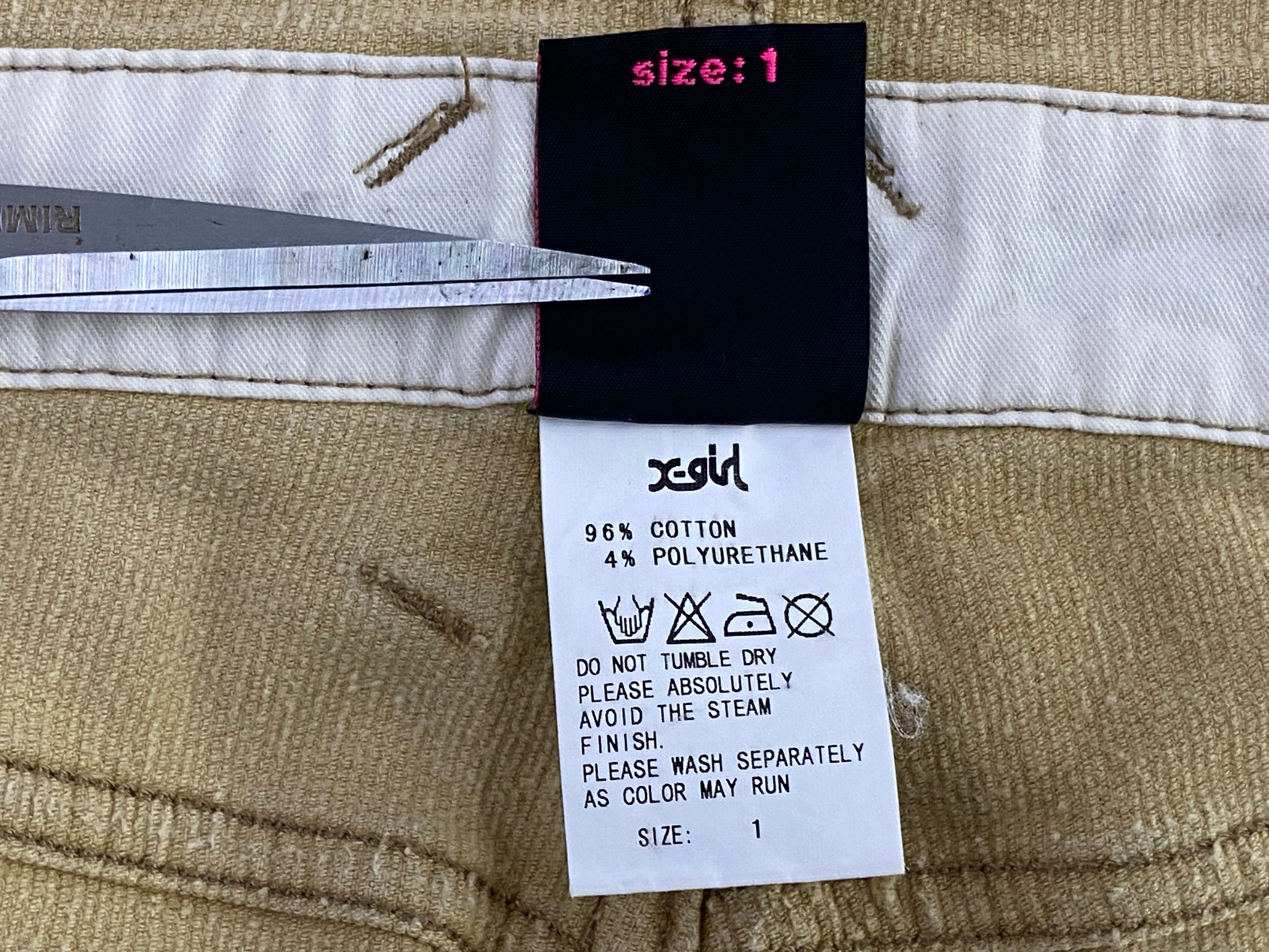 Japanese Brand X-girl Corduroy Bib Overalls Carpenter Jeans Size US 32 / EU 48 - 12 Thumbnail
