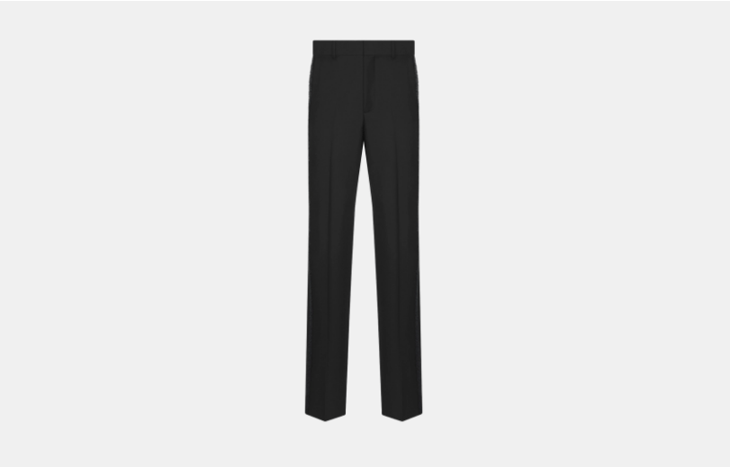 Dior o1w1db10525 413C10 CD Diamond Embroidered Pant in Black Size US 34 / EU 50 - 1 Thumbnail