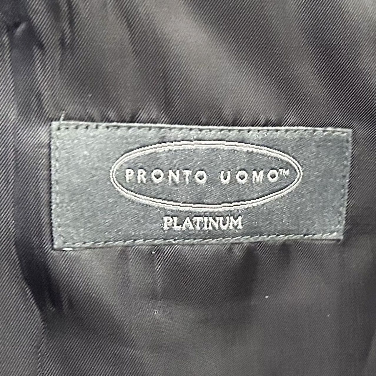 Pronto Uomo Pronto Uomo Sport Coat 46R Dark Blue Wool Two Button Double Vented Mens Size US XS / EU 42 / 0 - 3 Thumbnail