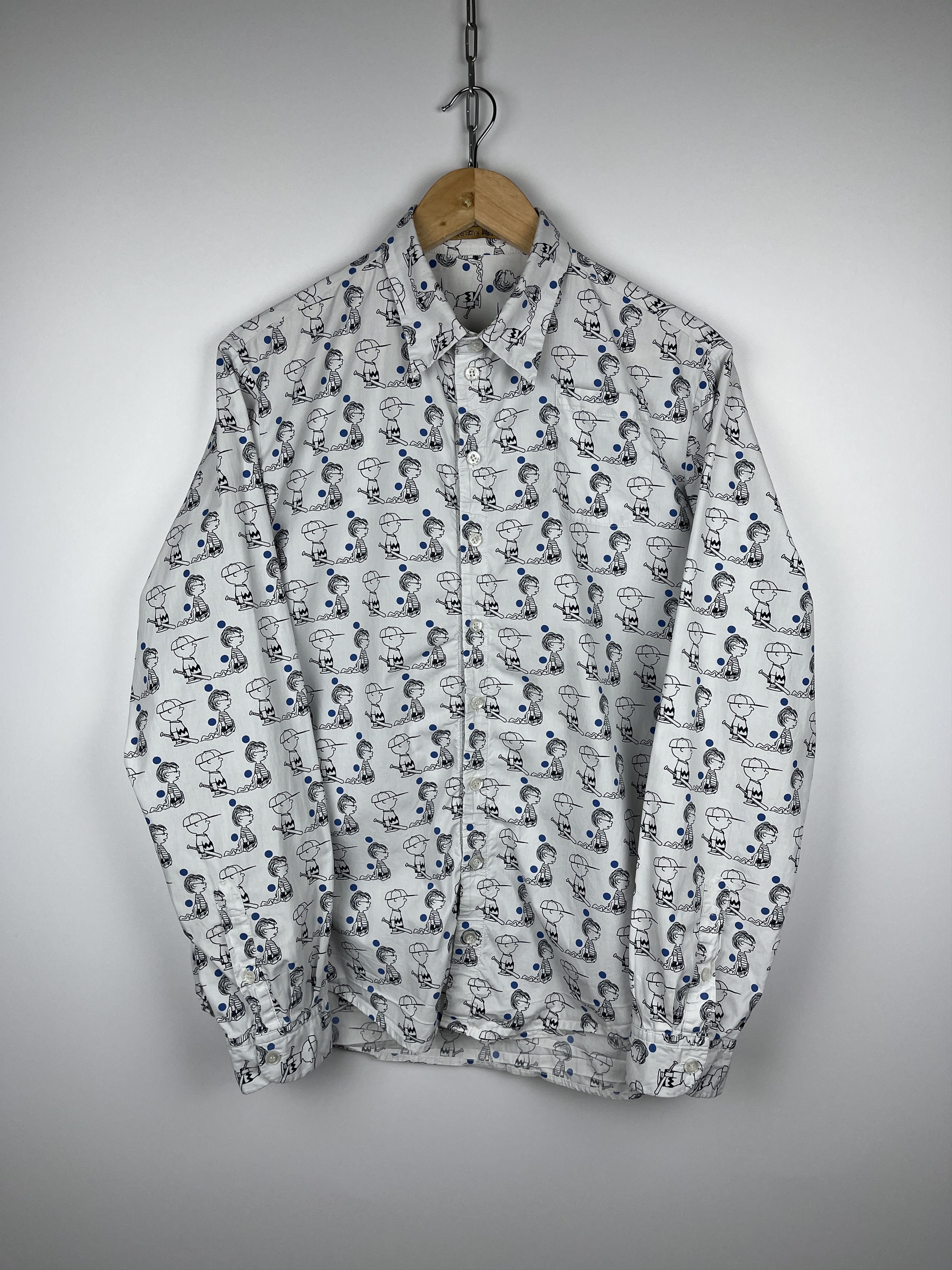 Peanuts Peter Jensen x Peanuts Long Sleeve Shirt Size fits to M Size US M / EU 48-50 / 2 - 7 Thumbnail