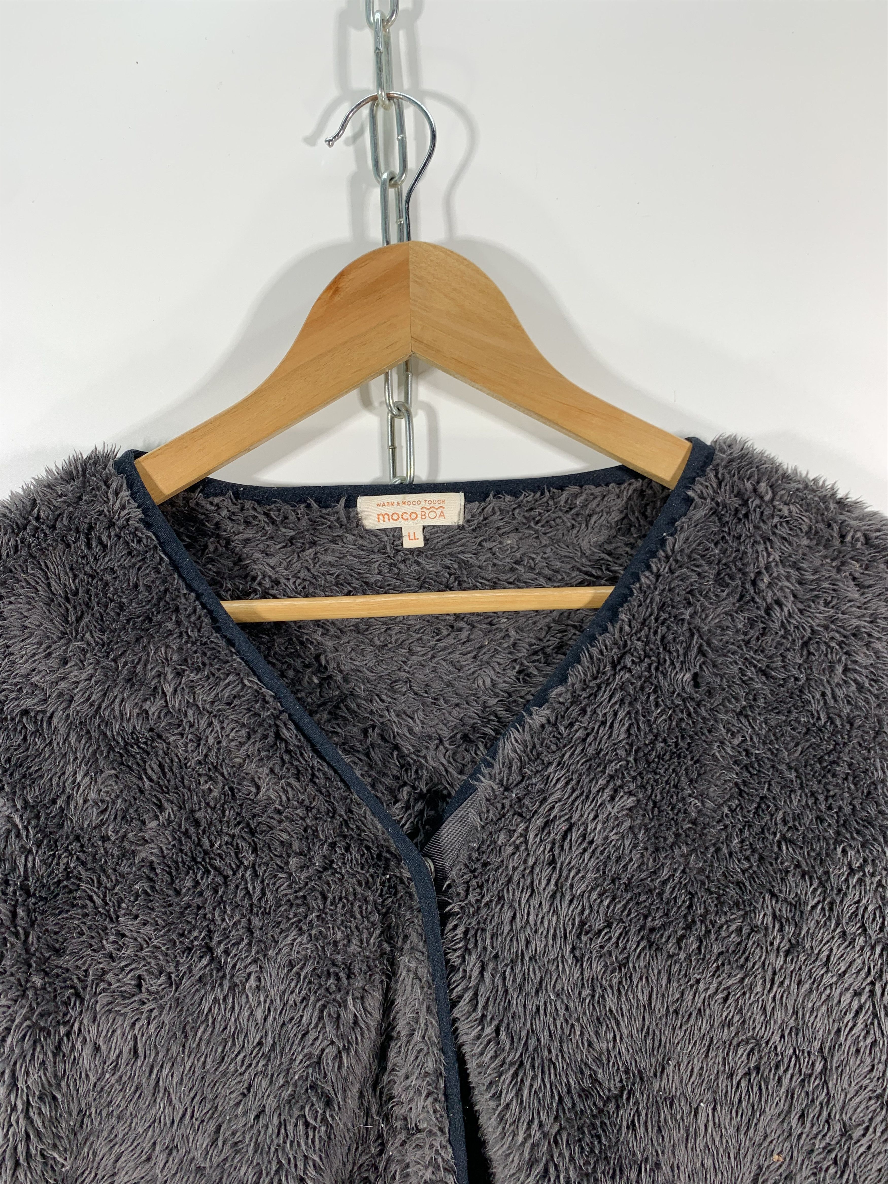 Japanese Brand ⚡️Pile Fleece Cardigan Button Snap Size US L / EU 52-54 / 3 - 4 Thumbnail
