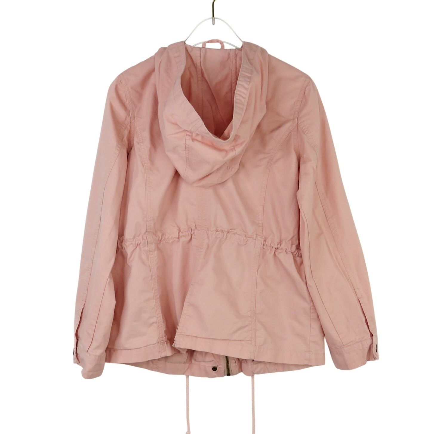 Forever 21 F21 Light Pink Utility Jacket with Hood Casual Jacket Small Size S / US 4 / IT 40 - 3 Thumbnail