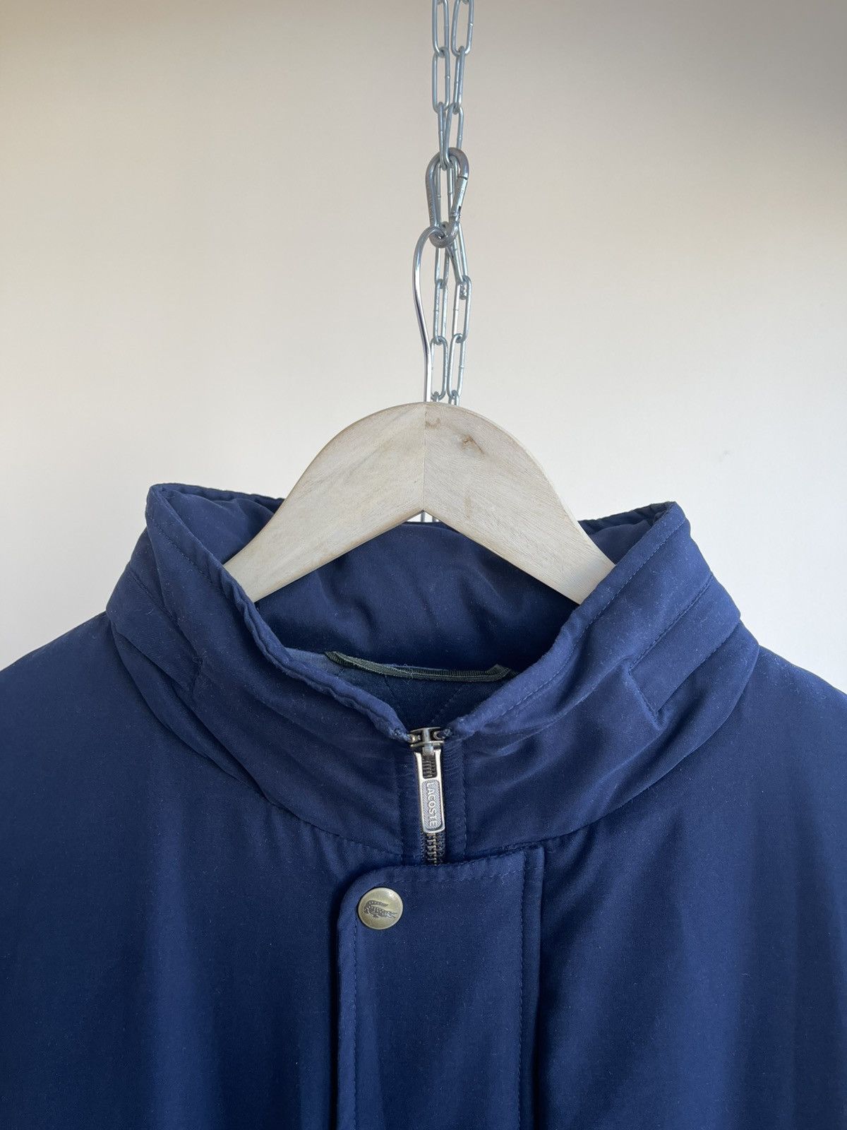 Lacoste Quilted Wool Blend Blanket Lining Parka Coat Jacket 80s 90s Size US XXL / EU 58 / 5 - 3 Thumbnail