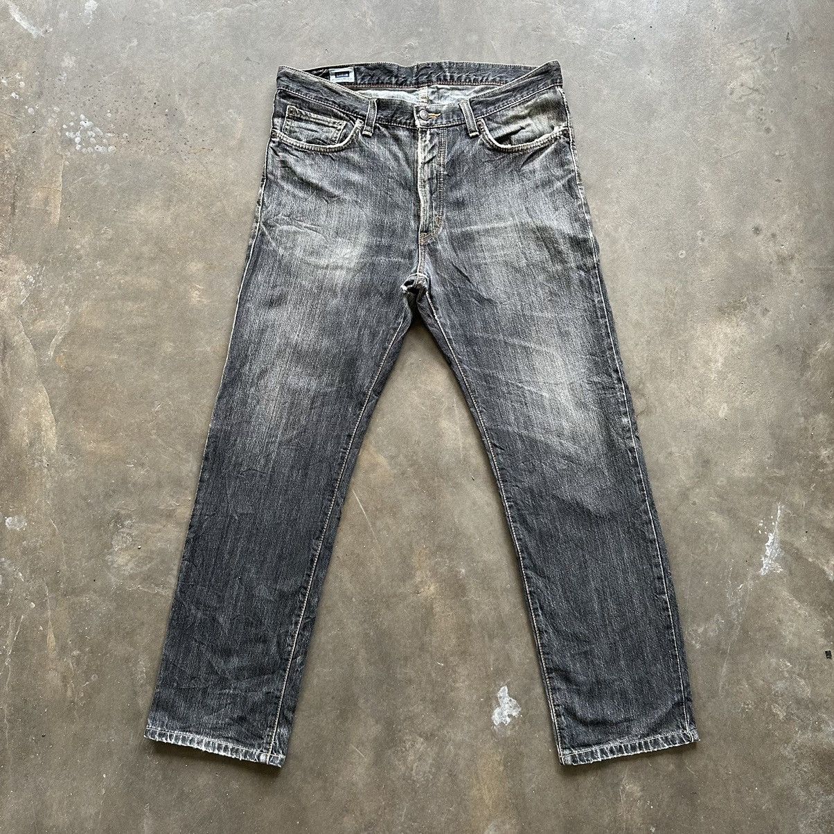 Japanese Brand W36🔥Vintage Edwin Black Distressed Faded Denim Jean Pant Size US 36 / EU 52 - 1 Thumbnail