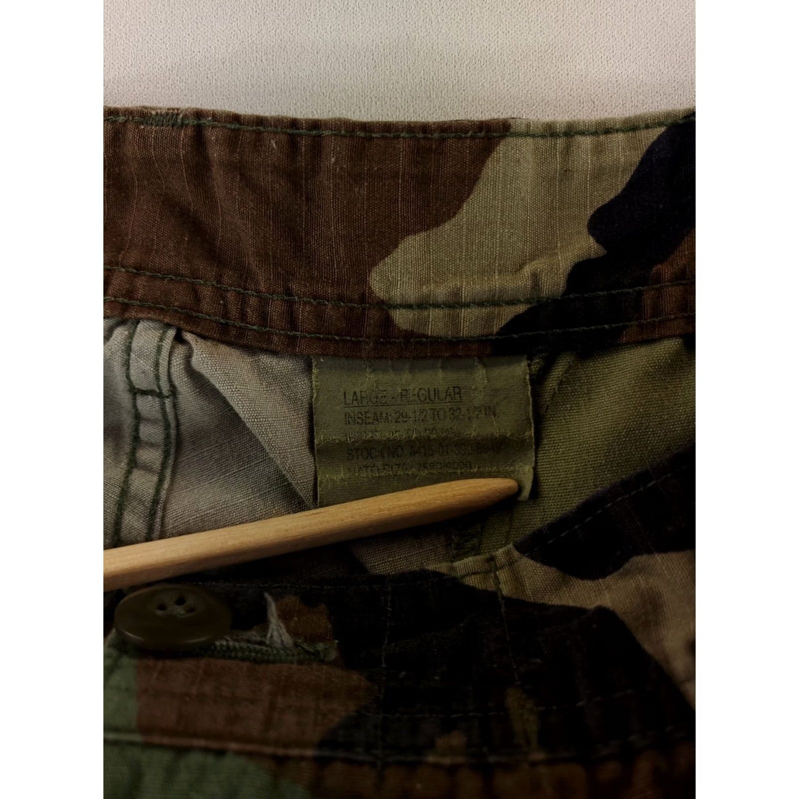 Vintage US Army Cargo Pants Woodland Camo Mens L Reg 37x31.5 Camo Size US 36 / EU 52 - 2 Thumbnail