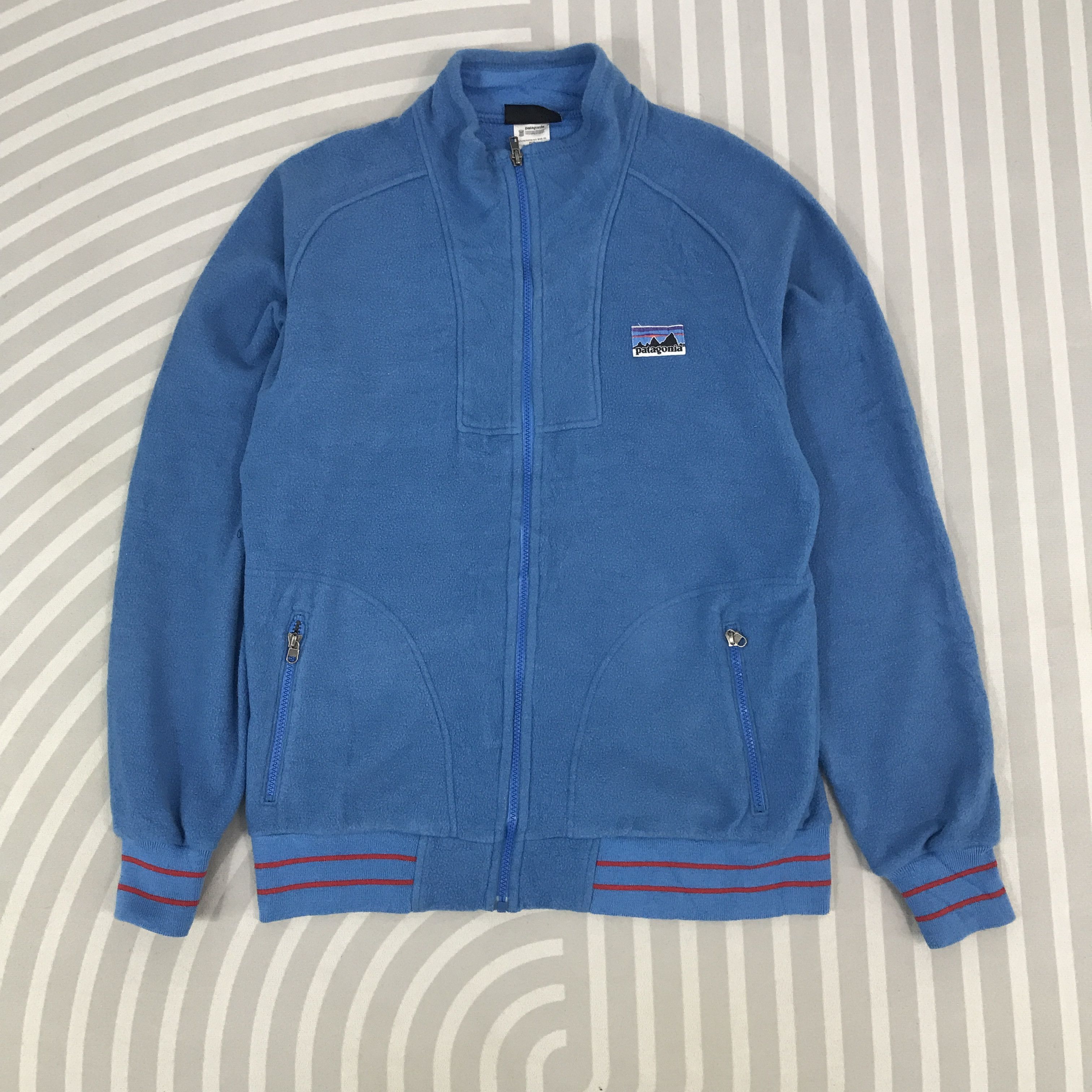 Patagonia Vintage Patagonia Blue Fleece zipper Jacket Size US M / EU 48-50 / 2 - 1 Thumbnail