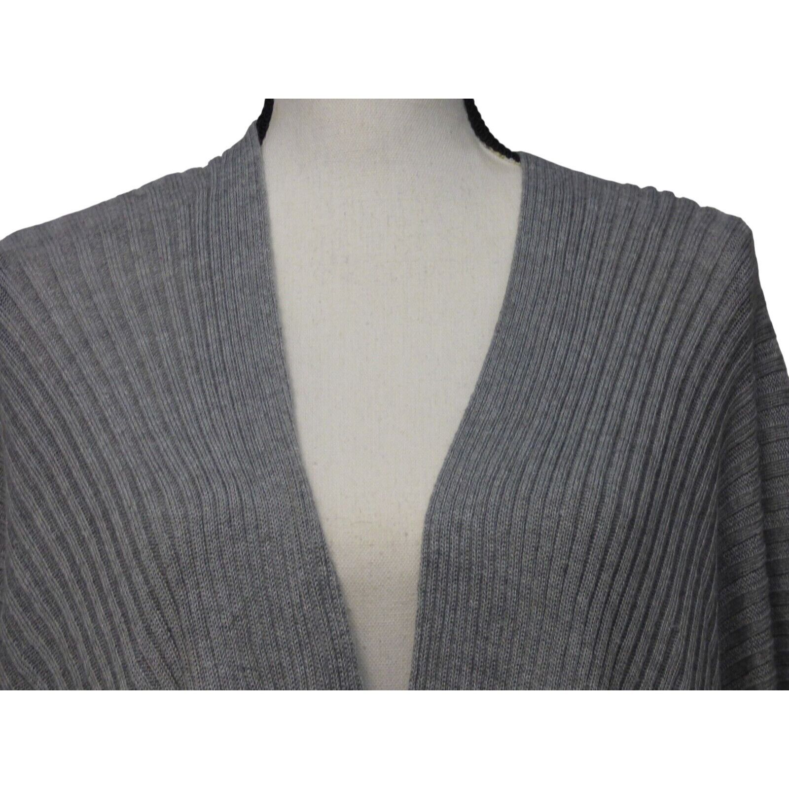 Other Save the Ocean Recycled Knit Kimono, OS, Gray Size ONE SIZE - 5 Thumbnail