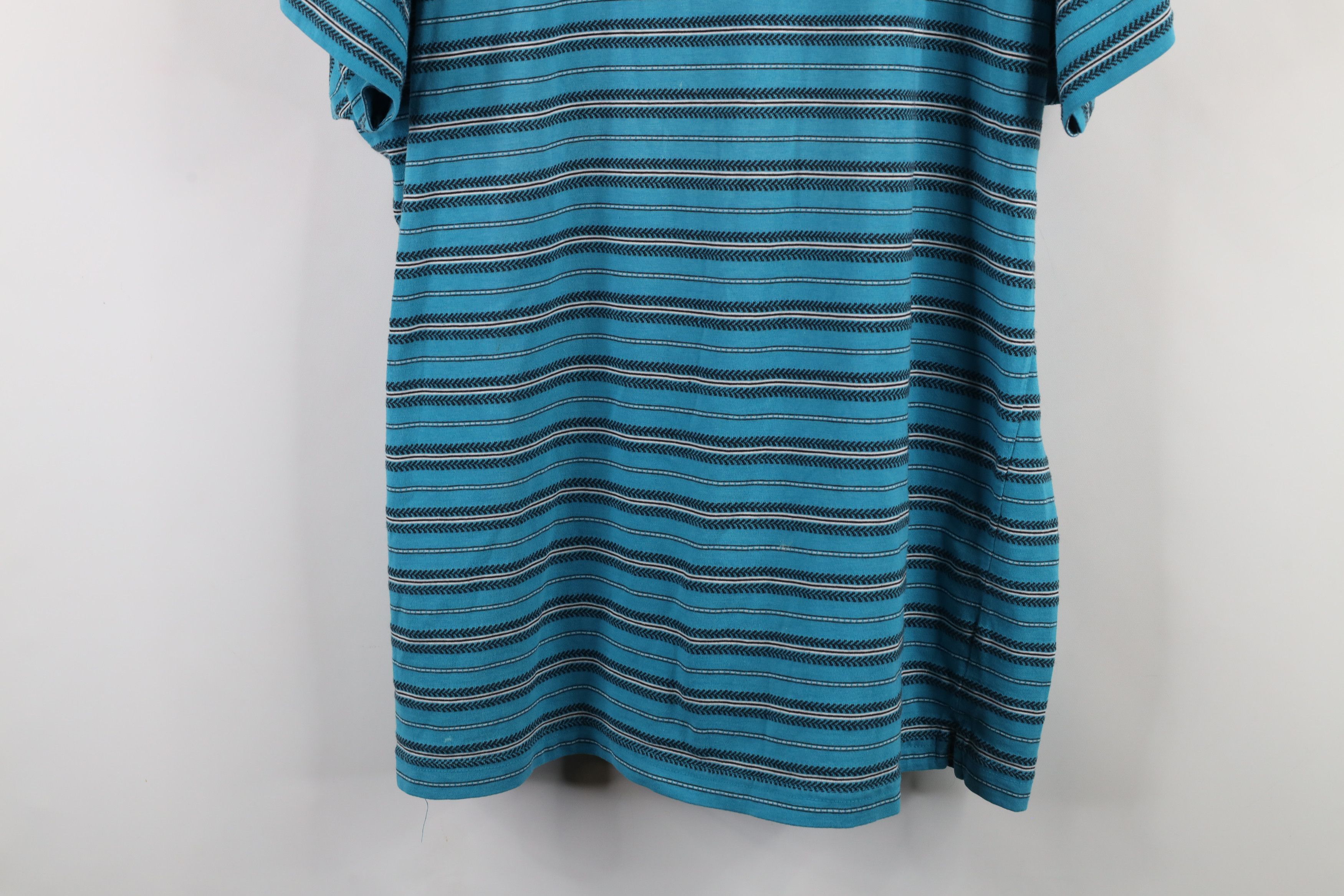 Vintage Vintage 90s OshKosh B'Gosh Striped Short Sleeve T-Shirt Blue Size US XL / EU 56 / 4 - 3 Thumbnail