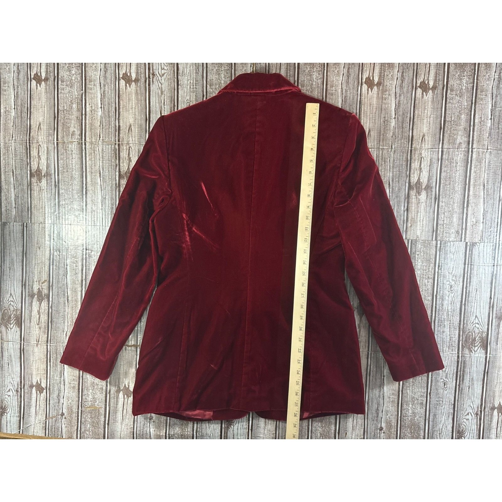 Escada Laurel by Escada Velvet Jacket size 38 color burgundy made i Size XS / US 0-2 / IT 36-38 - 6 Thumbnail