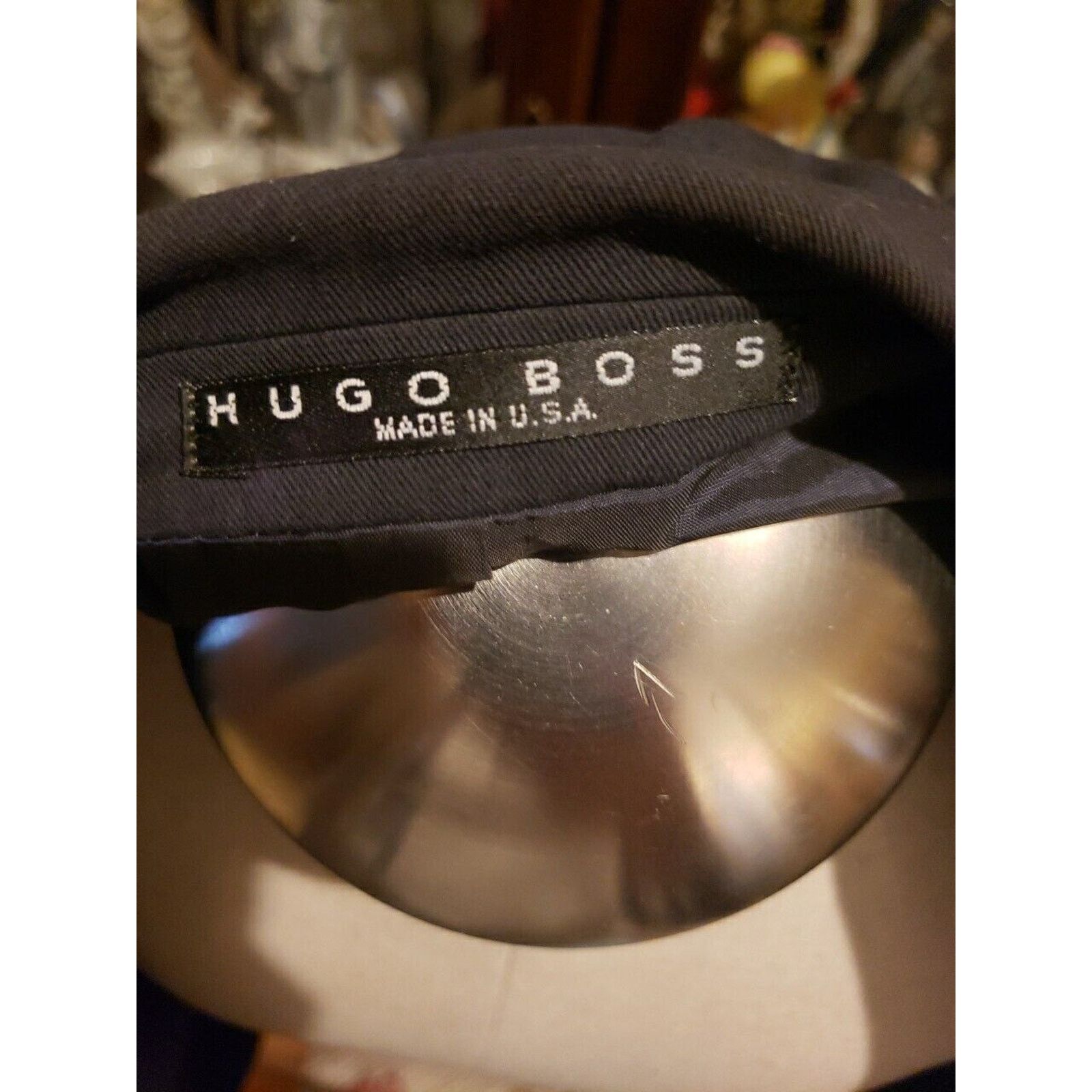 Hugo Boss navy blue Hugo Boss Sport Coat Jacket Blazer 38R Men Size 38R - 6 Thumbnail