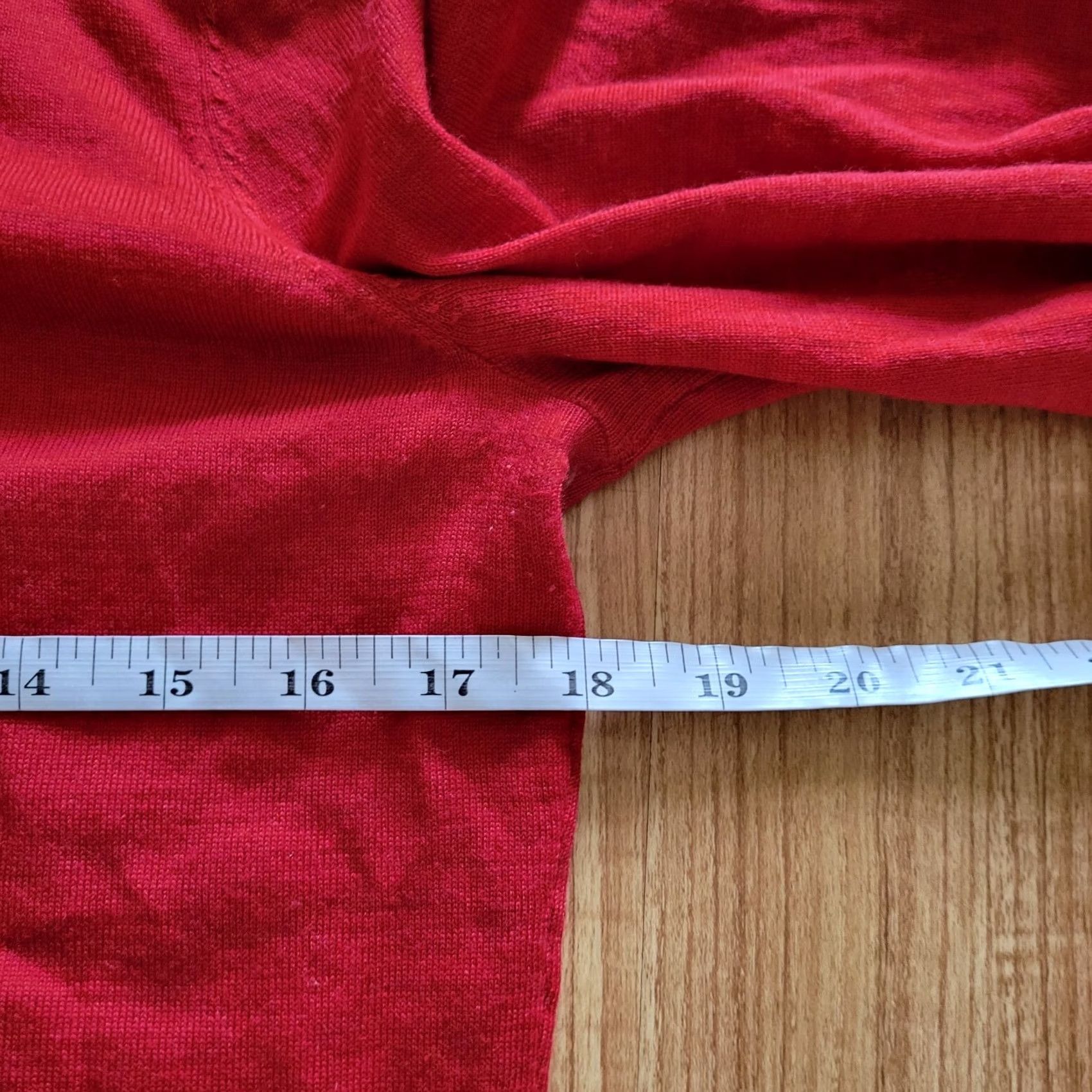 Talbots RSVP By Talbots Sweater Womens Medium Red Merino Wool Bell Sleeve With Tie Top Size M / US 6-8 / IT 42-44 - 5 Thumbnail