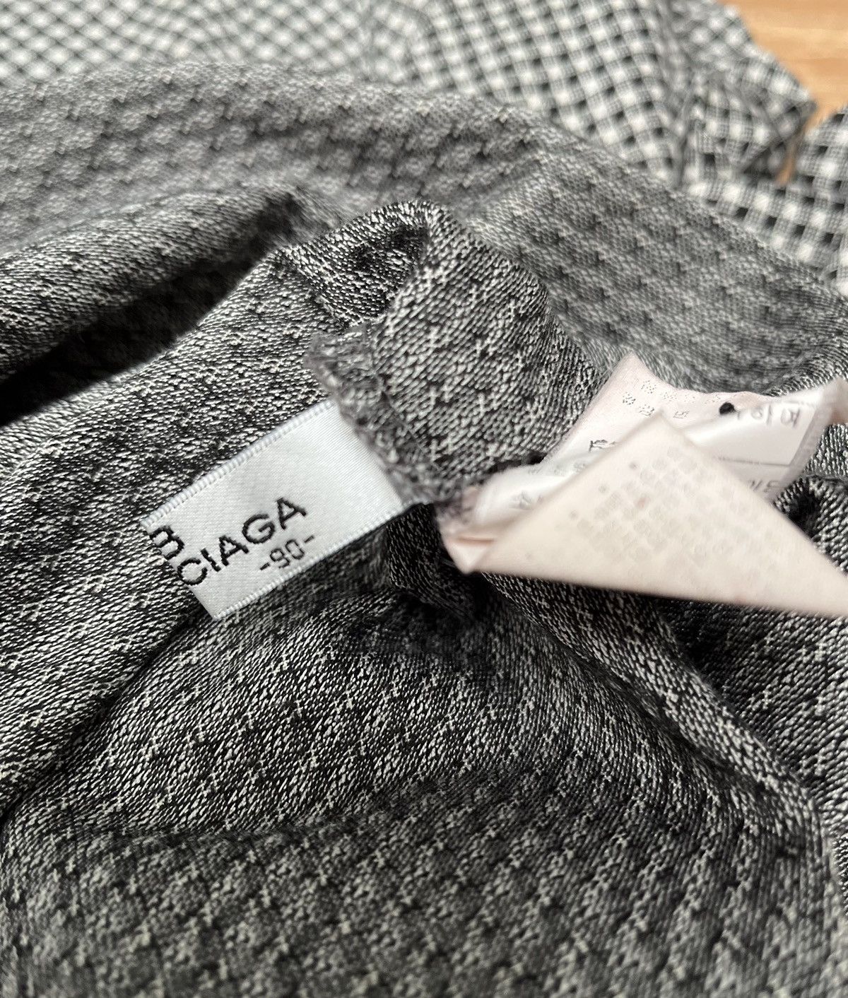 Balenciaga Vintage Balenciaga Polo Shirt Big Script Mandarin Collar Size M / US 6-8 / IT 42-44 - 10 Thumbnail