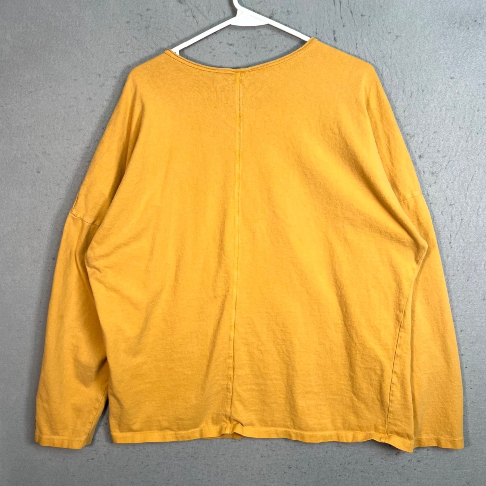 Vintage VINTAGE Mus3 T-Shirt Long Sleeve Mens Large Yellow - Graphic Distressed 90s Style - Made in NYC Mens Size US L / EU 52-54 / 3 - 2 Thumbnail