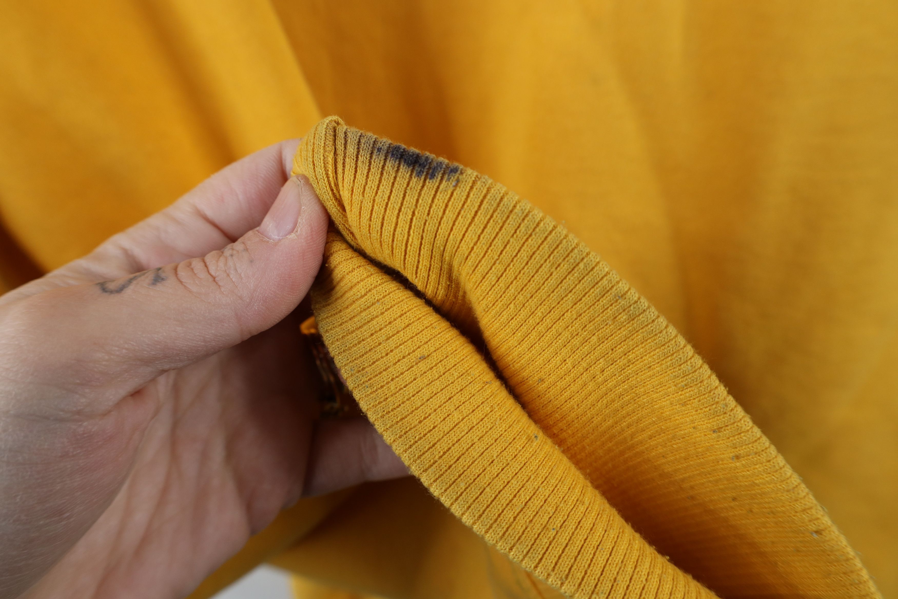 Champion × Vintage Vintage Champion Monochrome Logo Hoodie Sweatshirt Yellow Size US XL / EU 56 / 4 - 14 Thumbnail