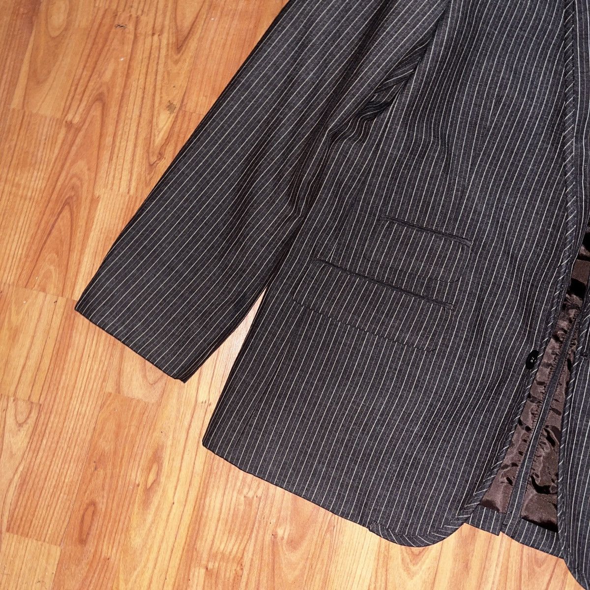 Marc Ecko Vintage Marc Ecko Cut & Sew Brown Blazer Size L Size US L / EU 52-54 / 3 - 2 Thumbnail